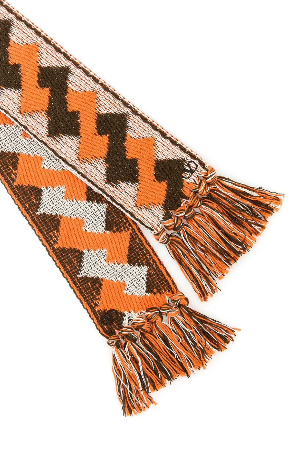 VALENTINO GARAVANI Embroidered Jacquard Scarf - 180 cm x 7 cm