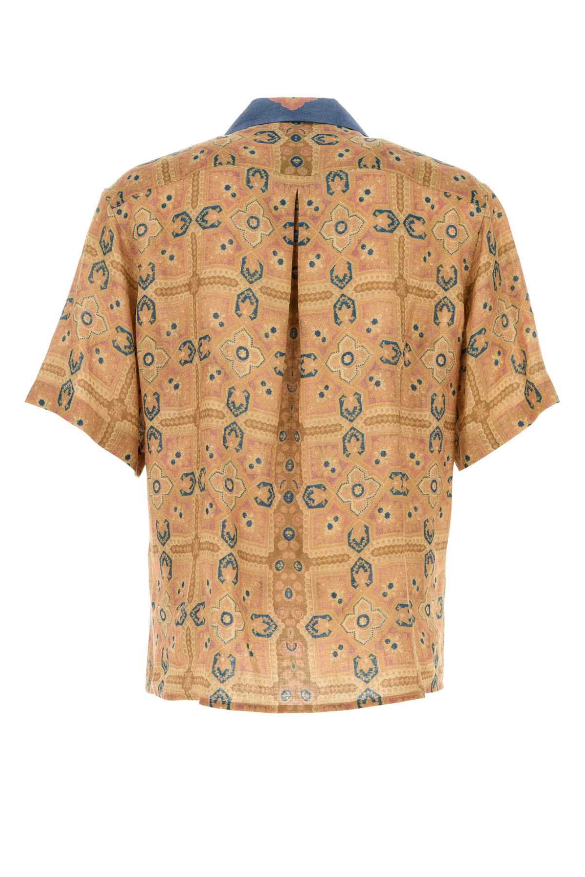 VALENTINO GARAVANI Printed Linen Shirt for Men - Summer 25S Collection