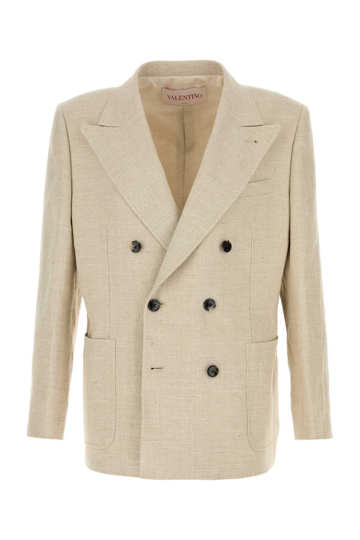 VALENTINO GARAVANI Linen Blend Blazer for Men - Stylish and Versatile