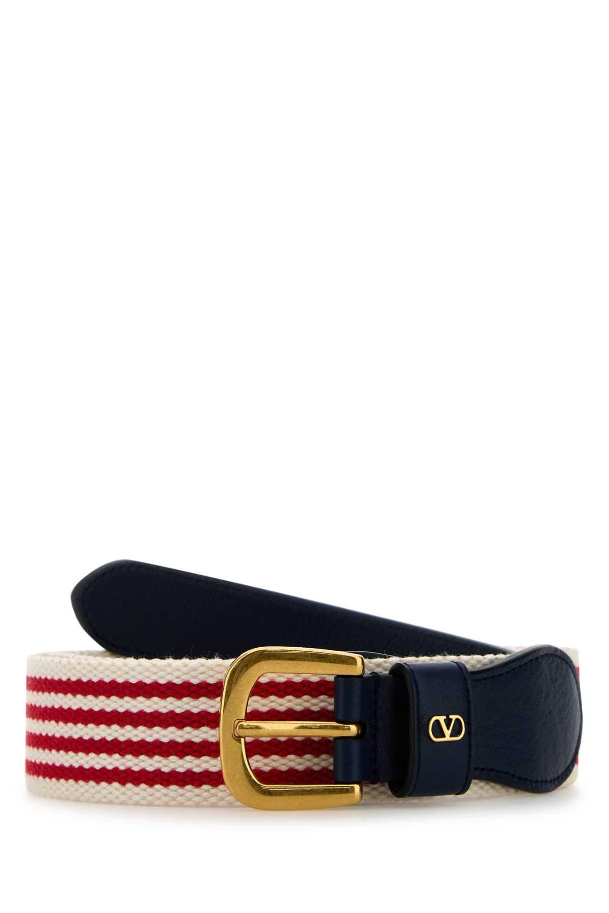 VALENTINO GARAVANI Embroidered Fabric Belt - 4 cm Height