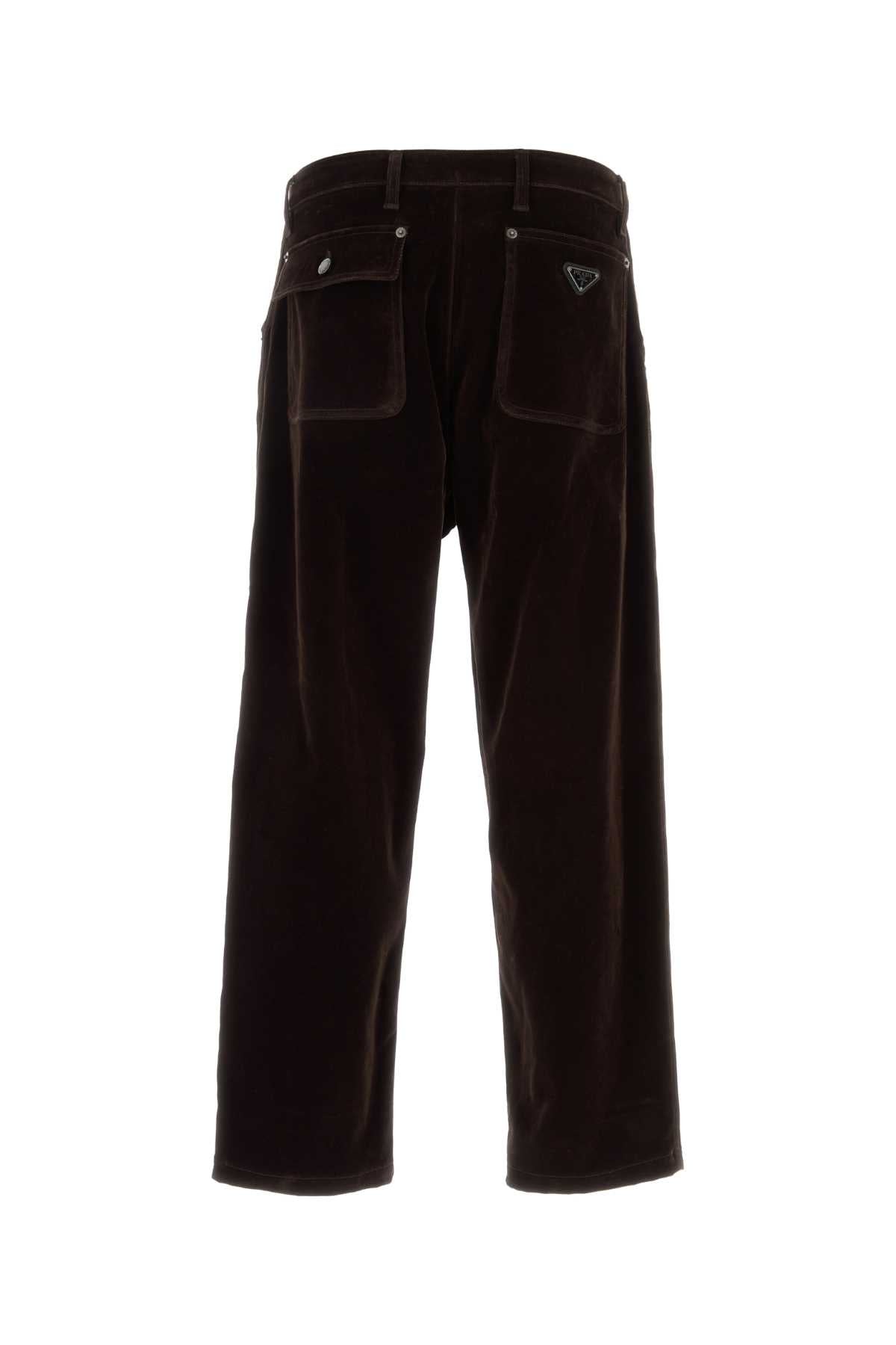 PRADA Velvet Denim Pants for Men - Season 25S