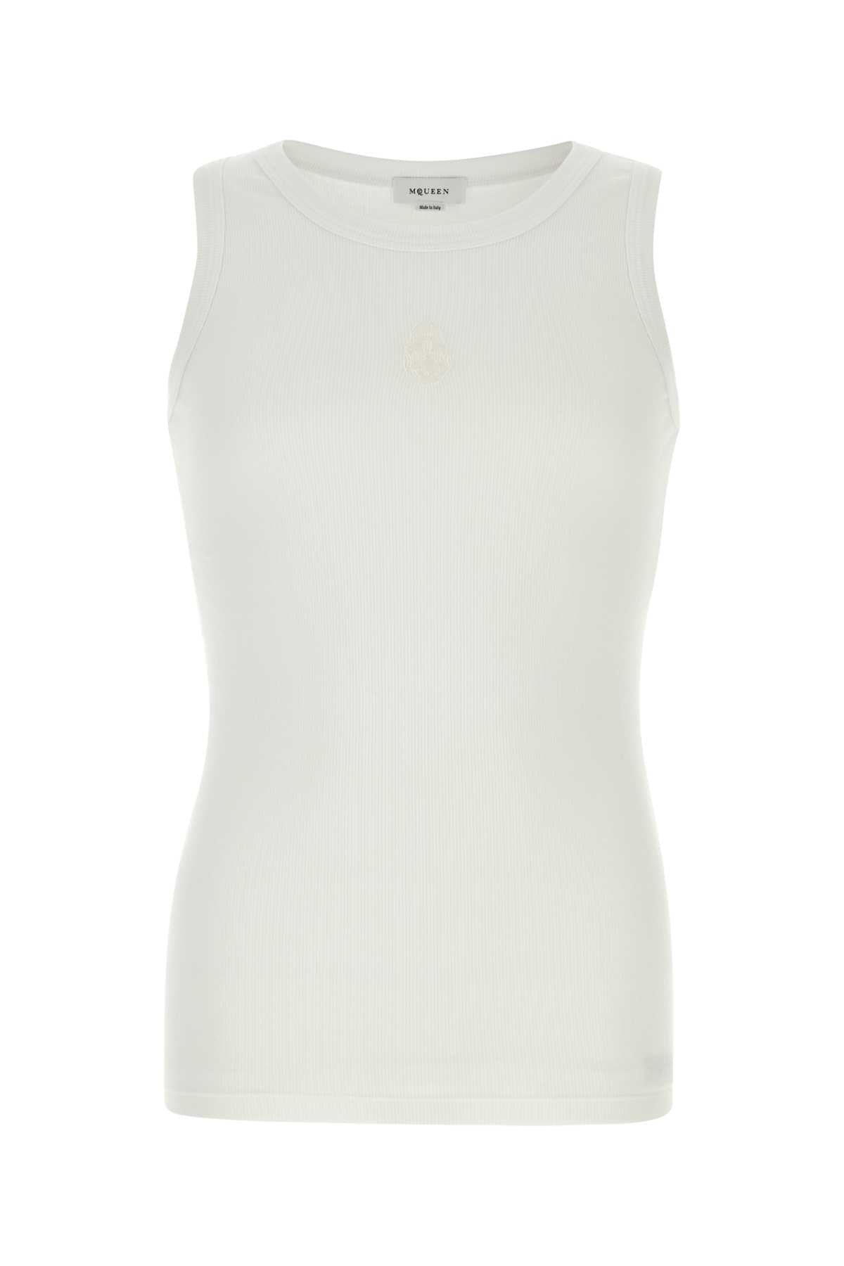 ALEXANDER MCQUEEN Men's Stretch Cotton Tank Top