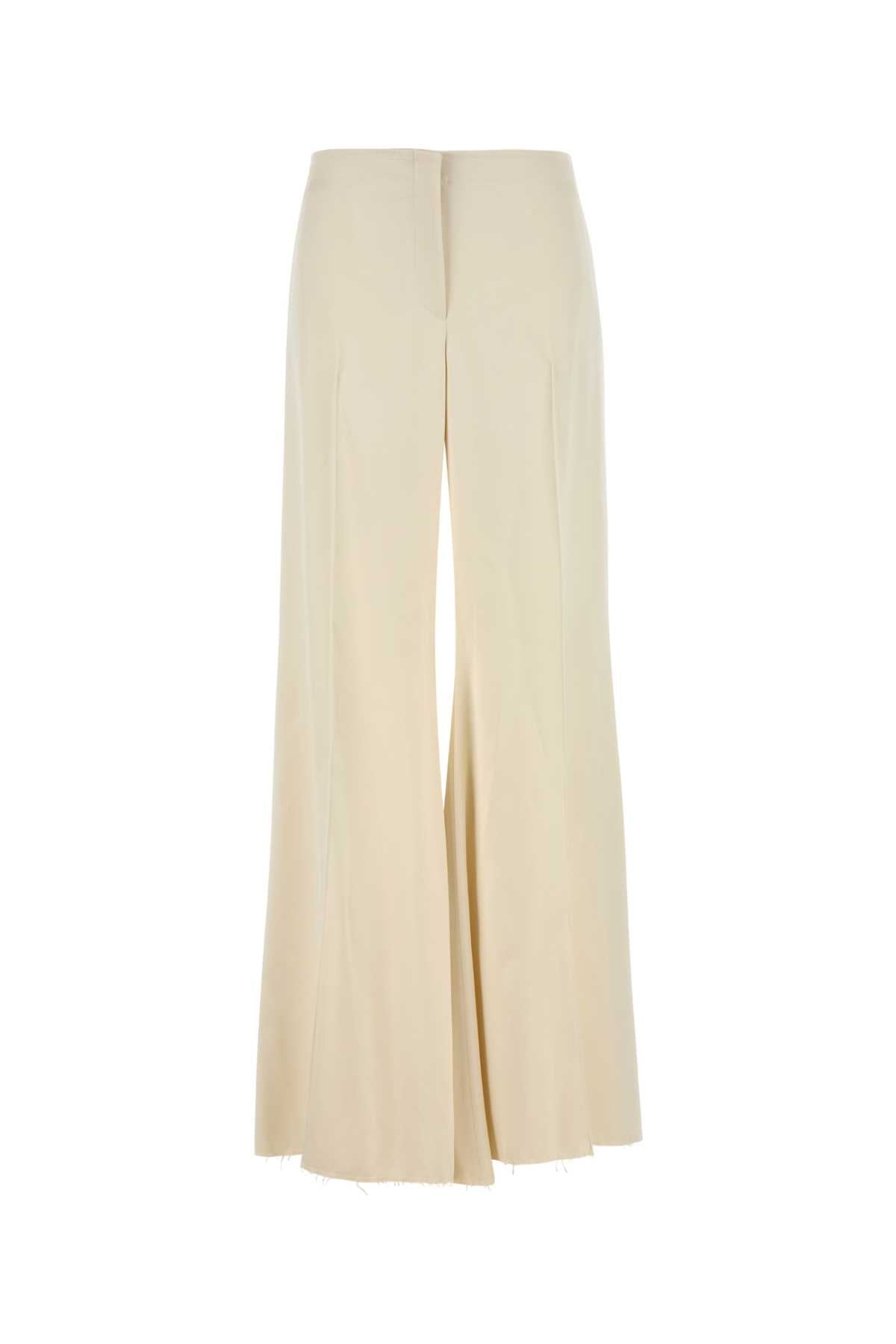 ALEXANDER MCQUEEN Wide-Leg Satin Pants for Women