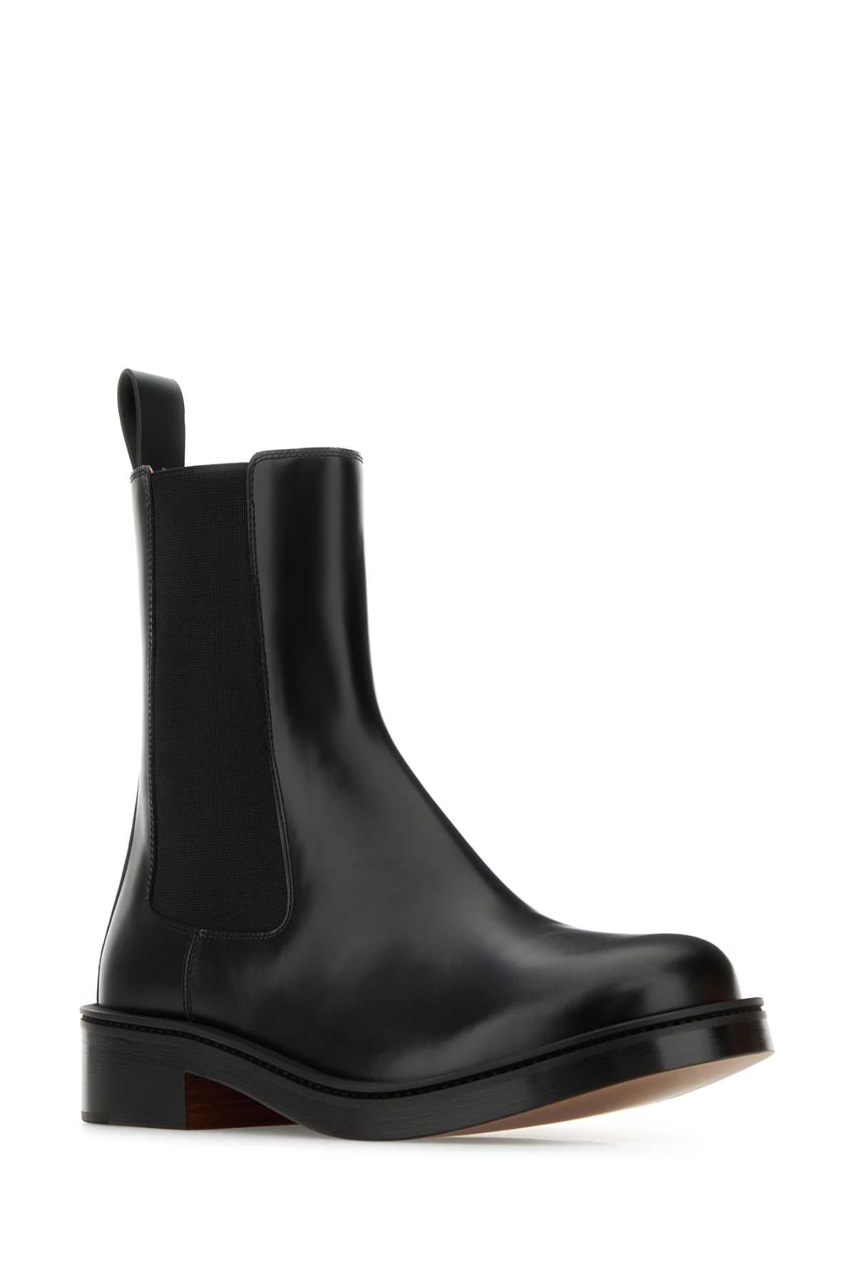 ALEXANDER MCQUEEN Premium Leather Ankle Boots for Men