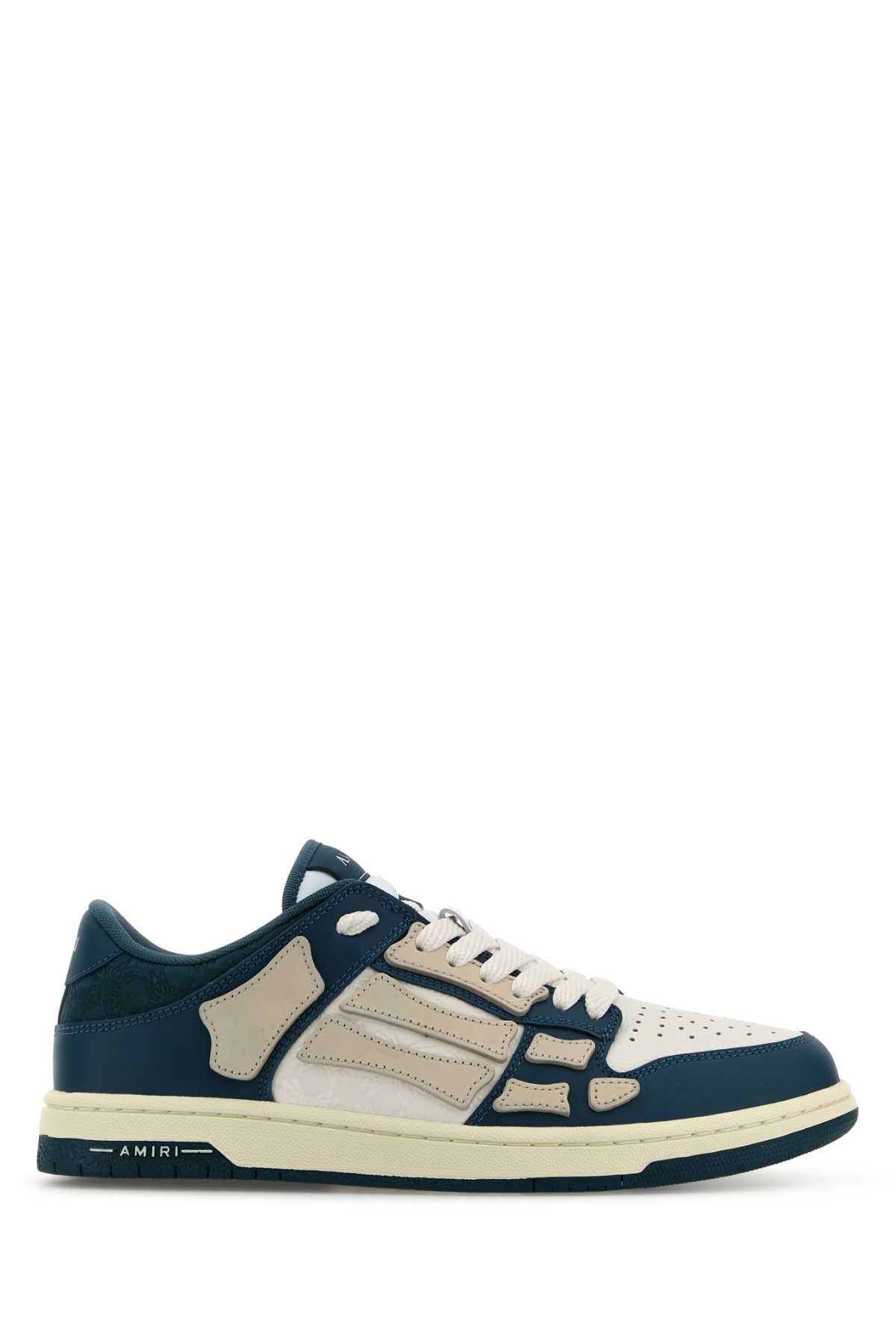 AMIRI Two-tone Leather Skel Sneaker