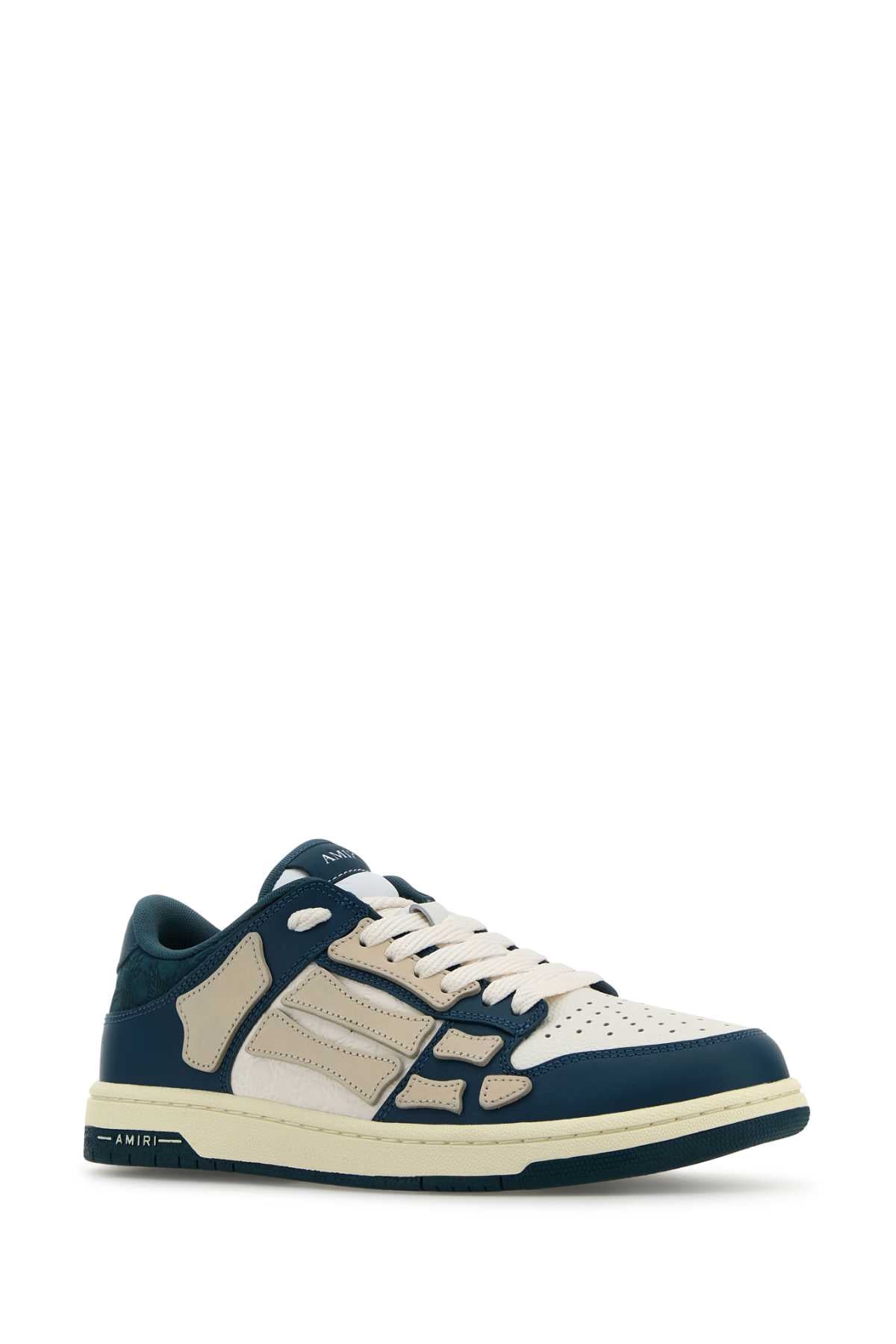AMIRI Two-tone Leather Skel Sneaker