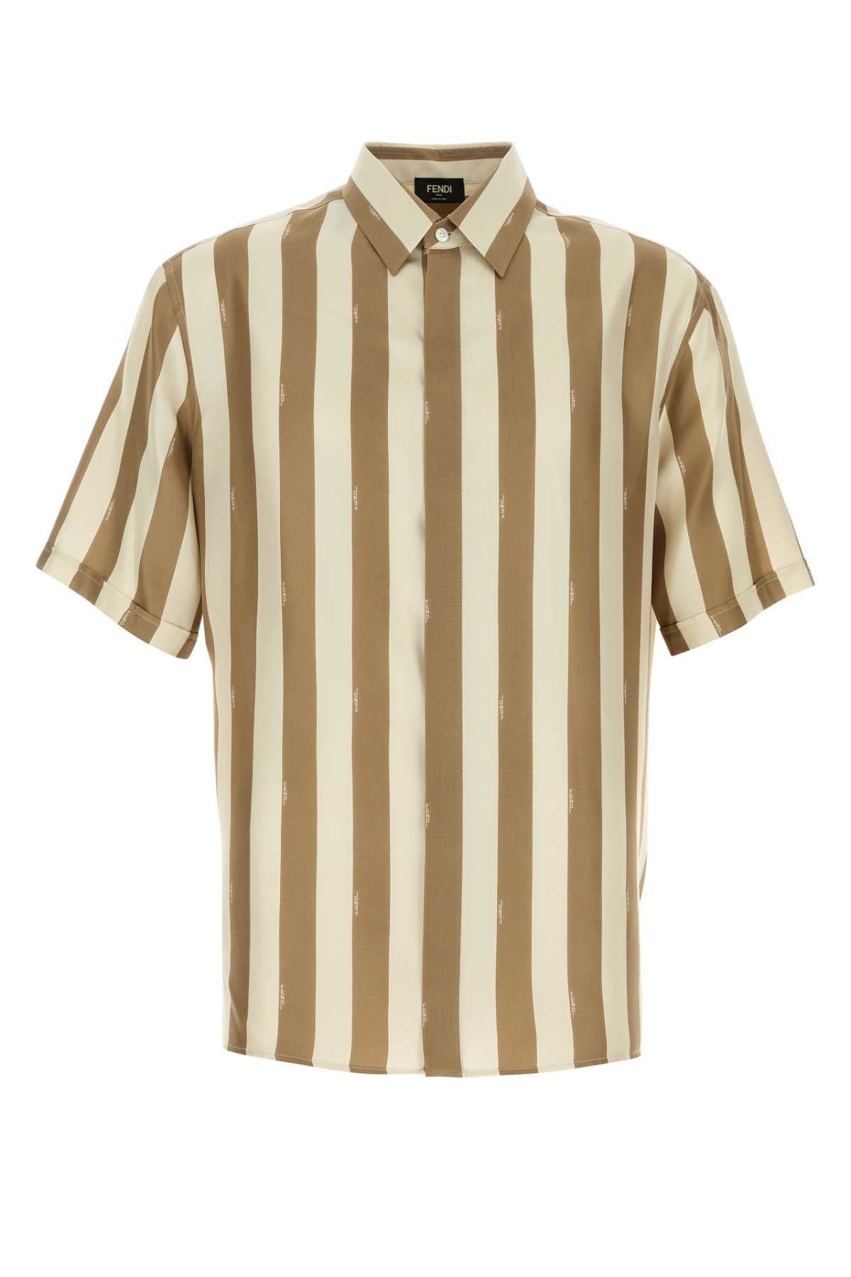 FENDI Printed Silk Shirt for Men