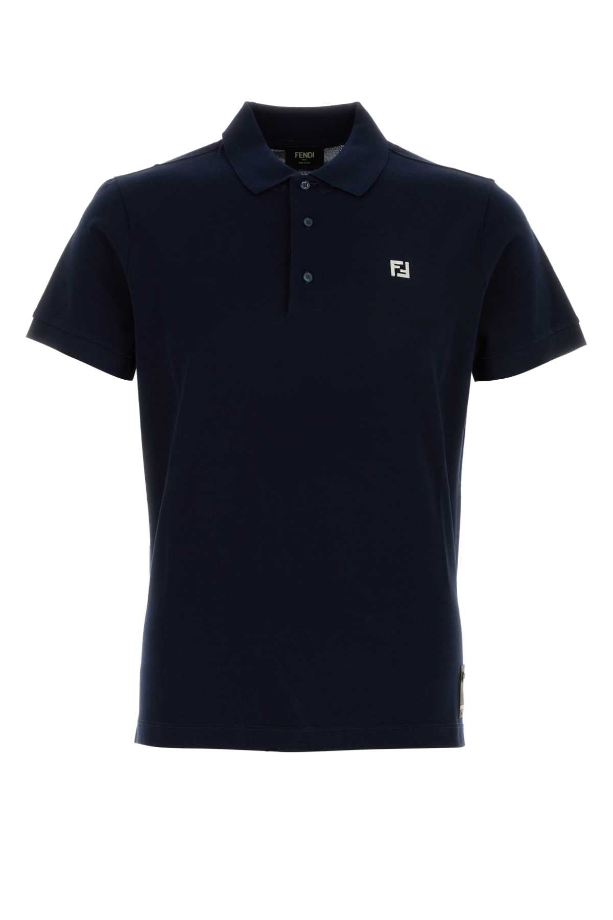 FENDI Piquet Polo Shirt for Men