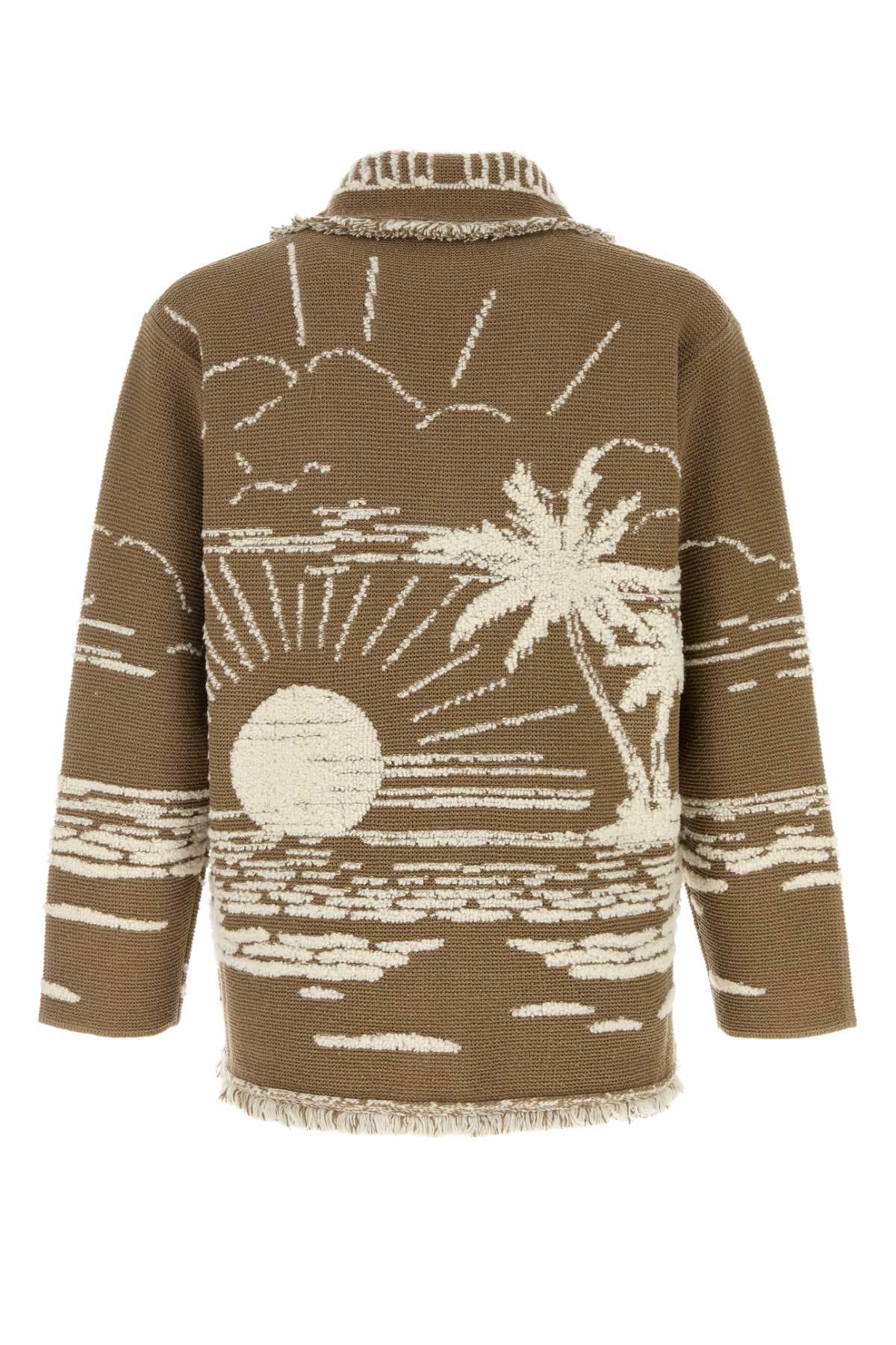 ALANUI Embroidered Silk Blend Cardigan for Men