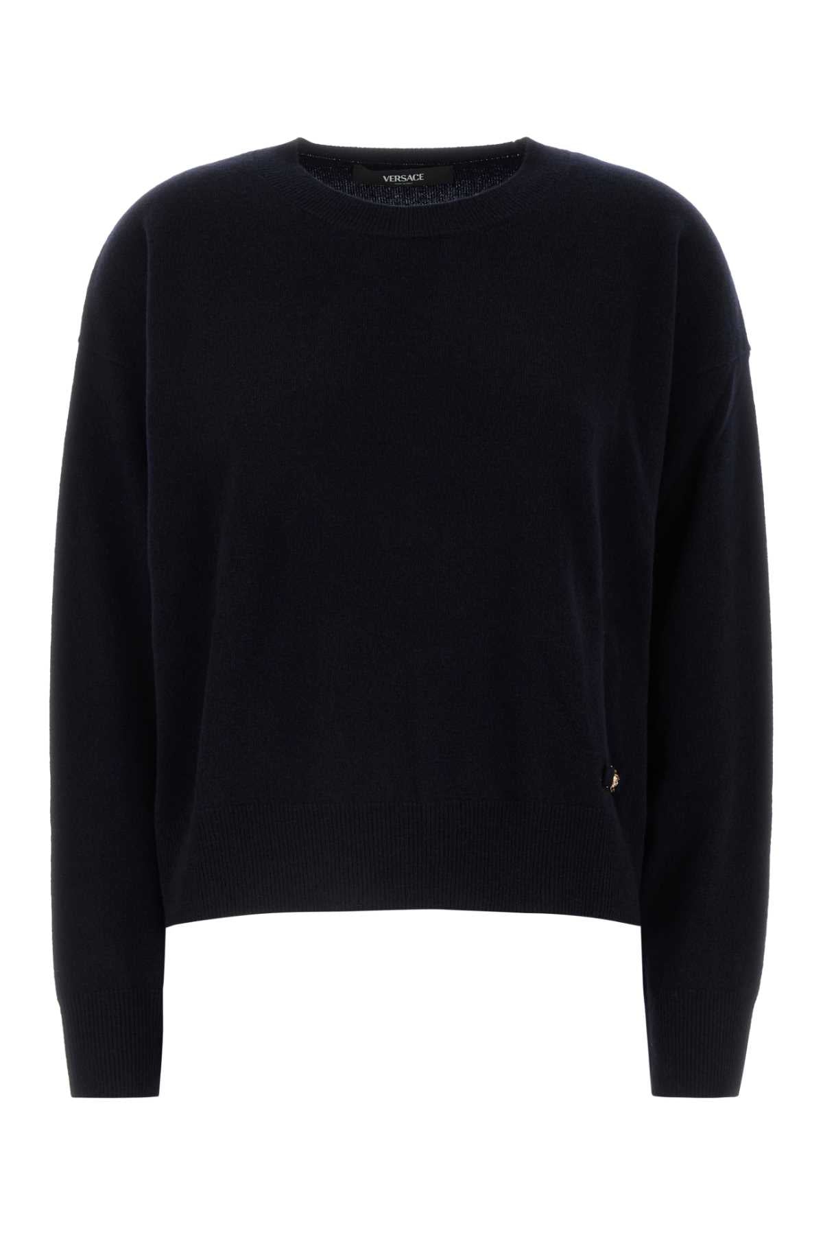 VERSACE Stretch Wool Blend Sweater for Women