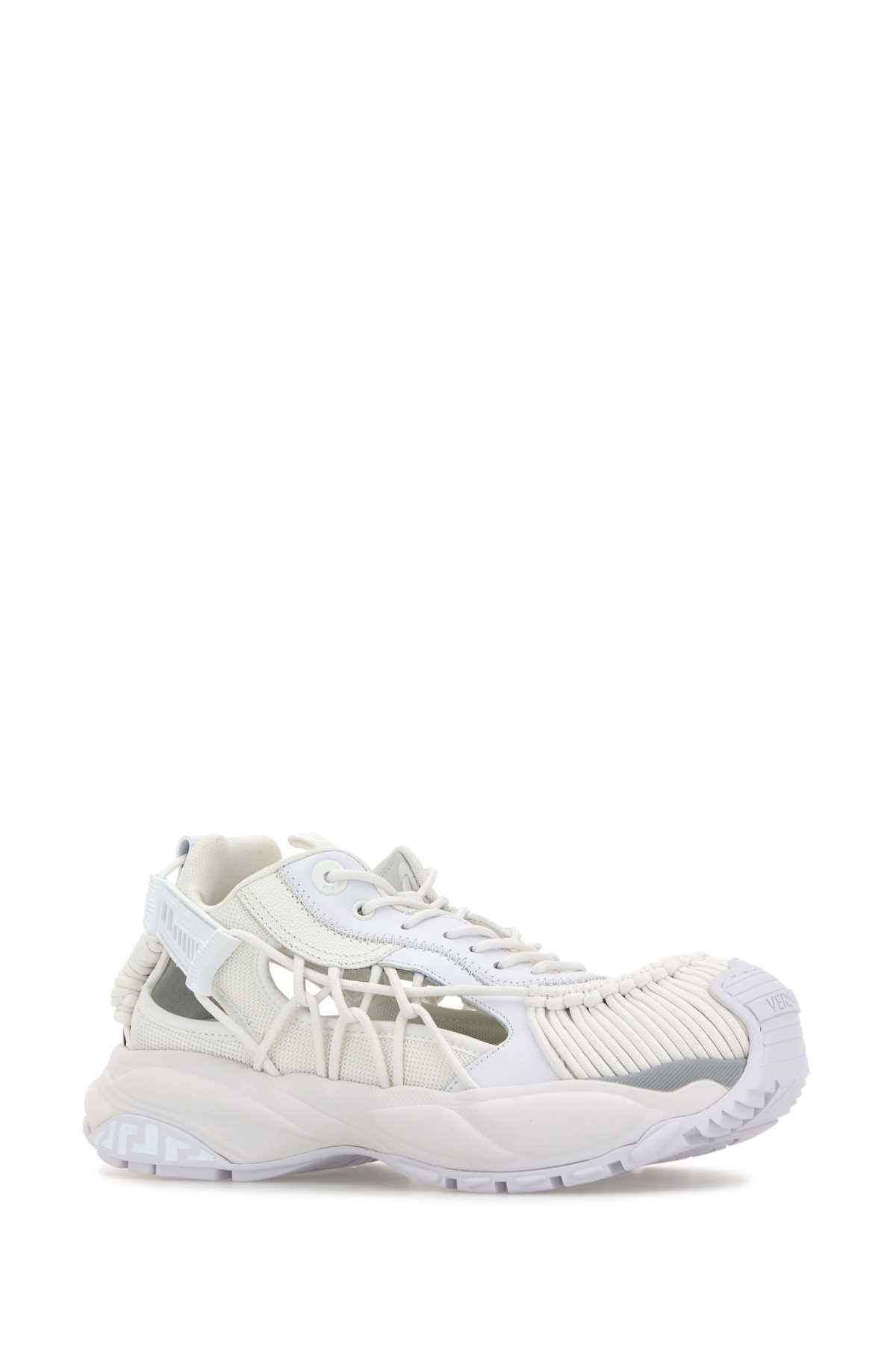 VERSACE Premium Leather and Fabric Mercury M_VS_01 Sneakers for Men