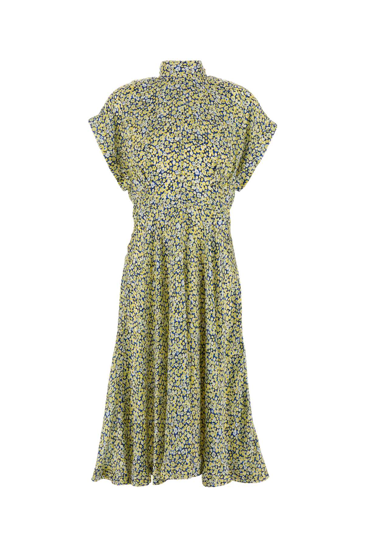 BOTTEGA VENETA Floral Printed Silk Dress