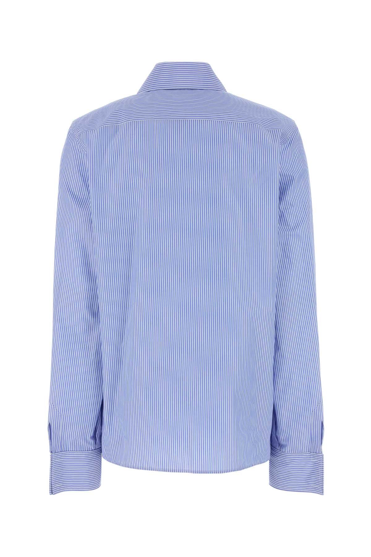 SAINT LAURENT Embroidered Poplin Cassandre Shirt