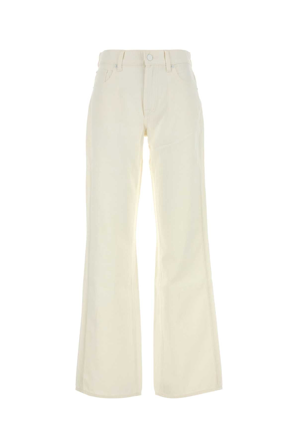 SEVEN FOR ALL MANKIND Women's White Denim Jeans - SS25 Collection