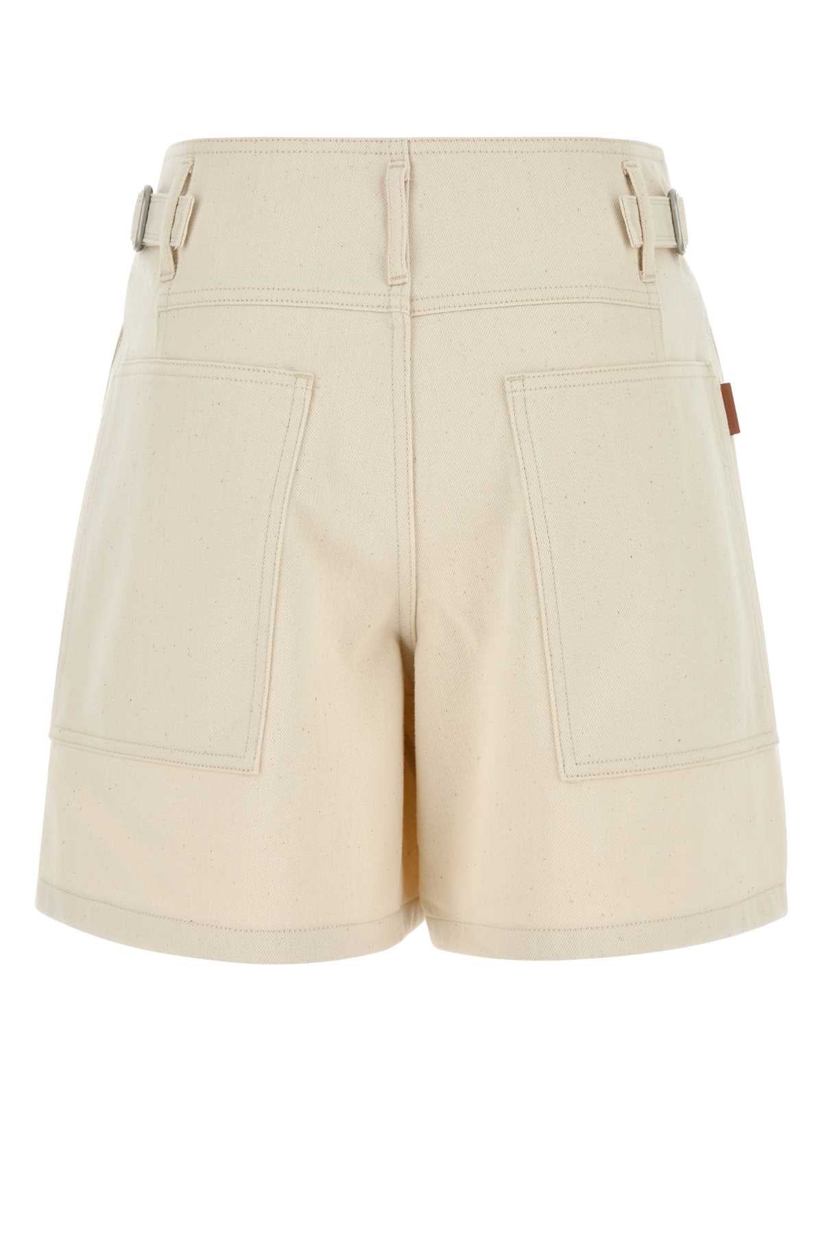 JIL SANDER Denim Bermuda Shorts for Women