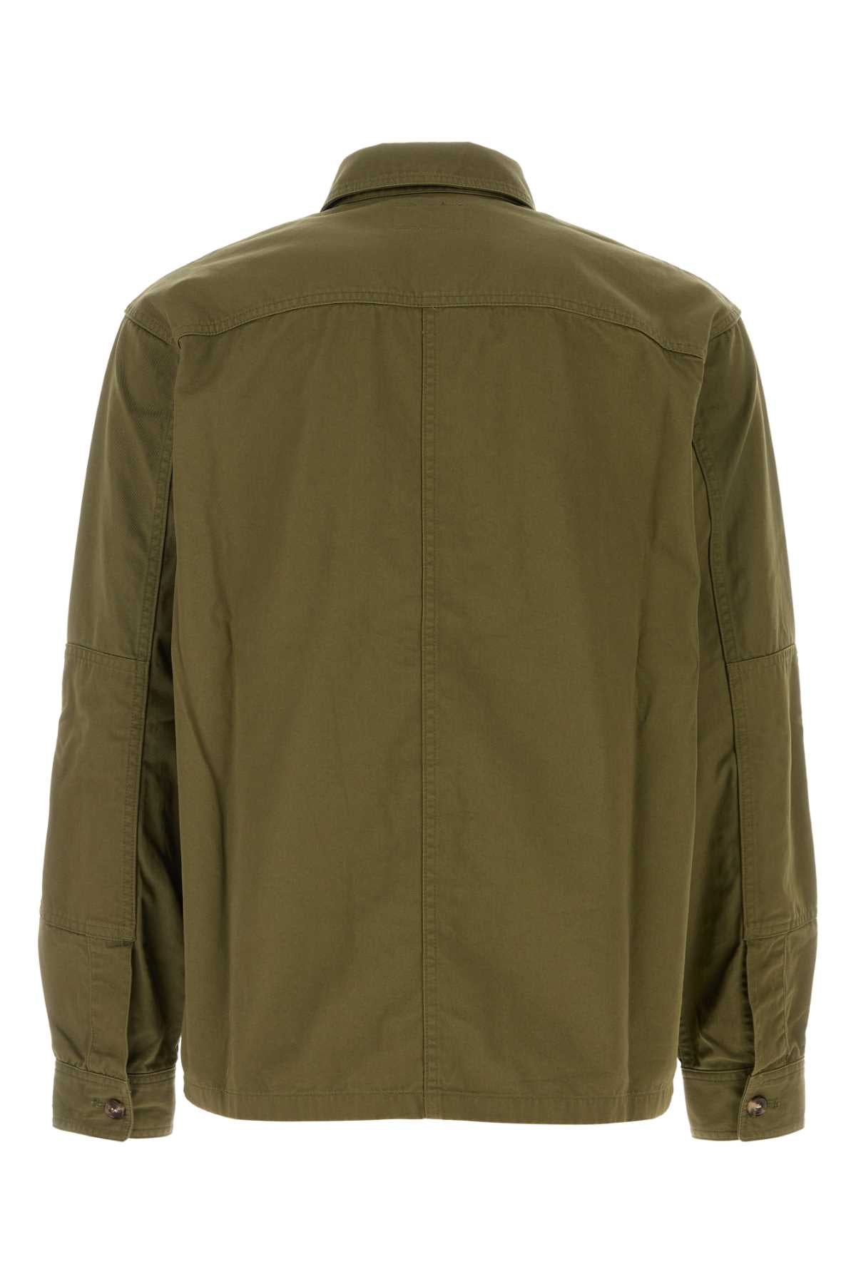 SAINT LAURENT Twill Military-Inspired Shirt
