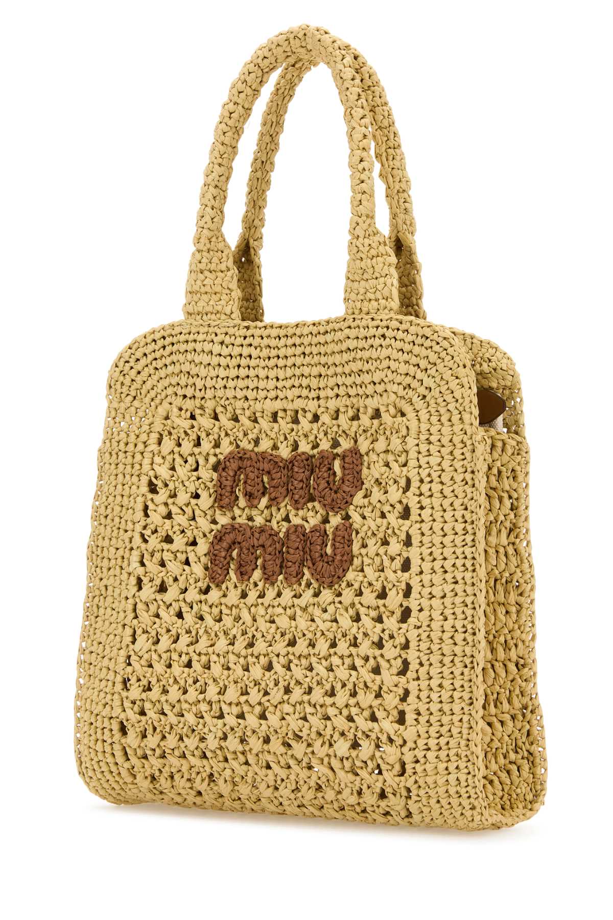 MIU MIU Mini Raffia Shopping Handbag - Chic and Versatile