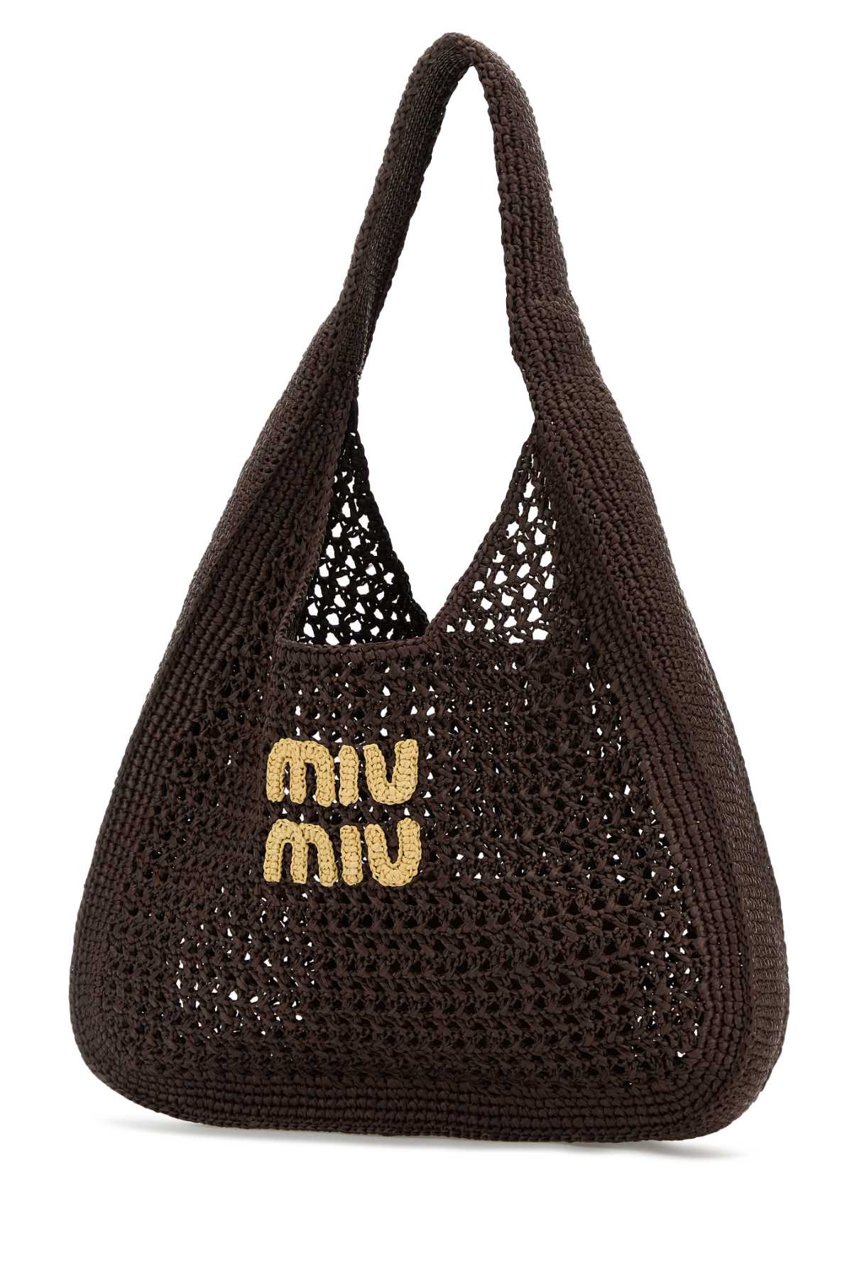 MIU MIU Crochet Shopping Handbag - 39 cm x 31 cm