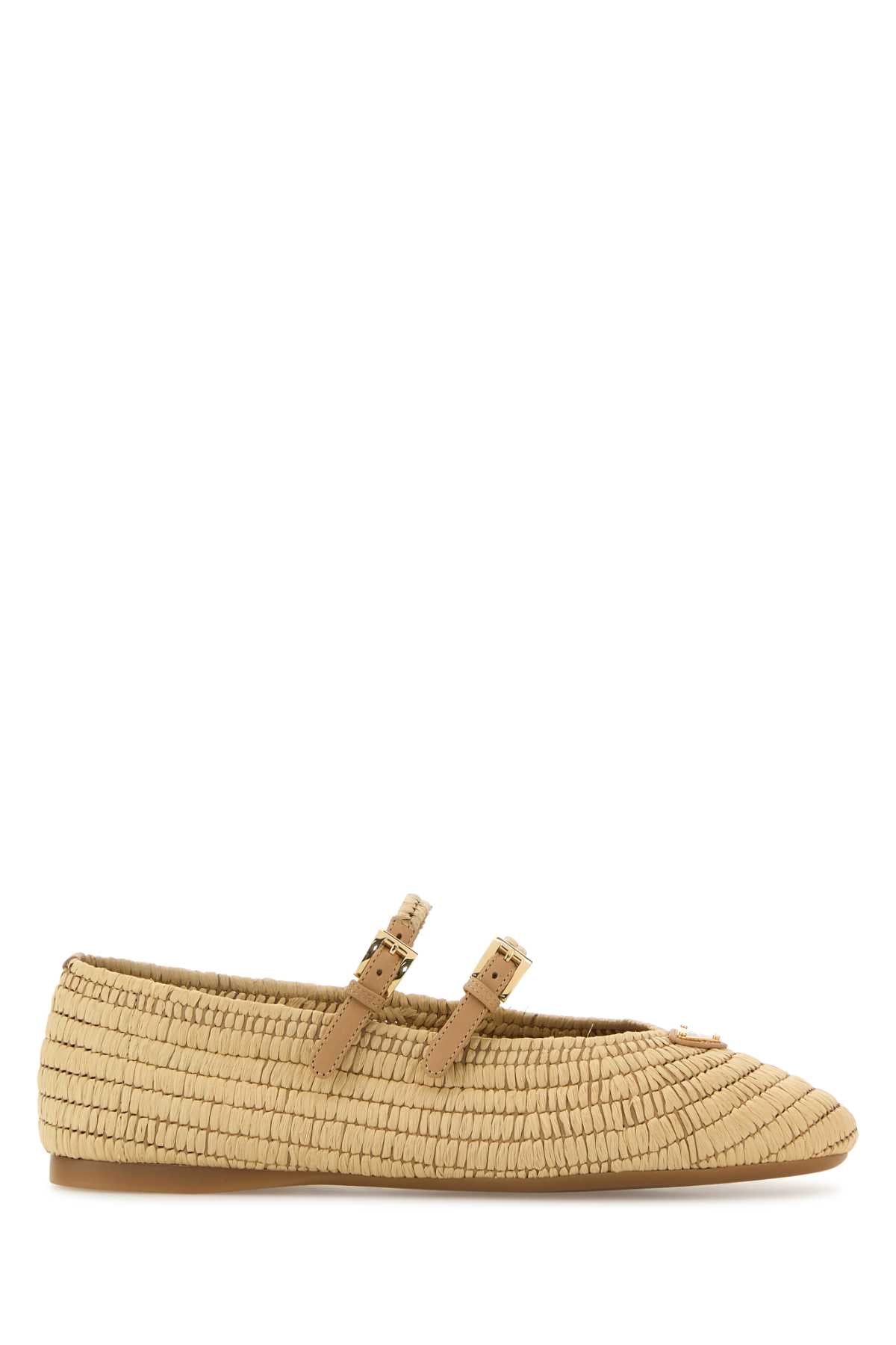 PRADA Raffia Ballerinas - Women's Footwear 2025