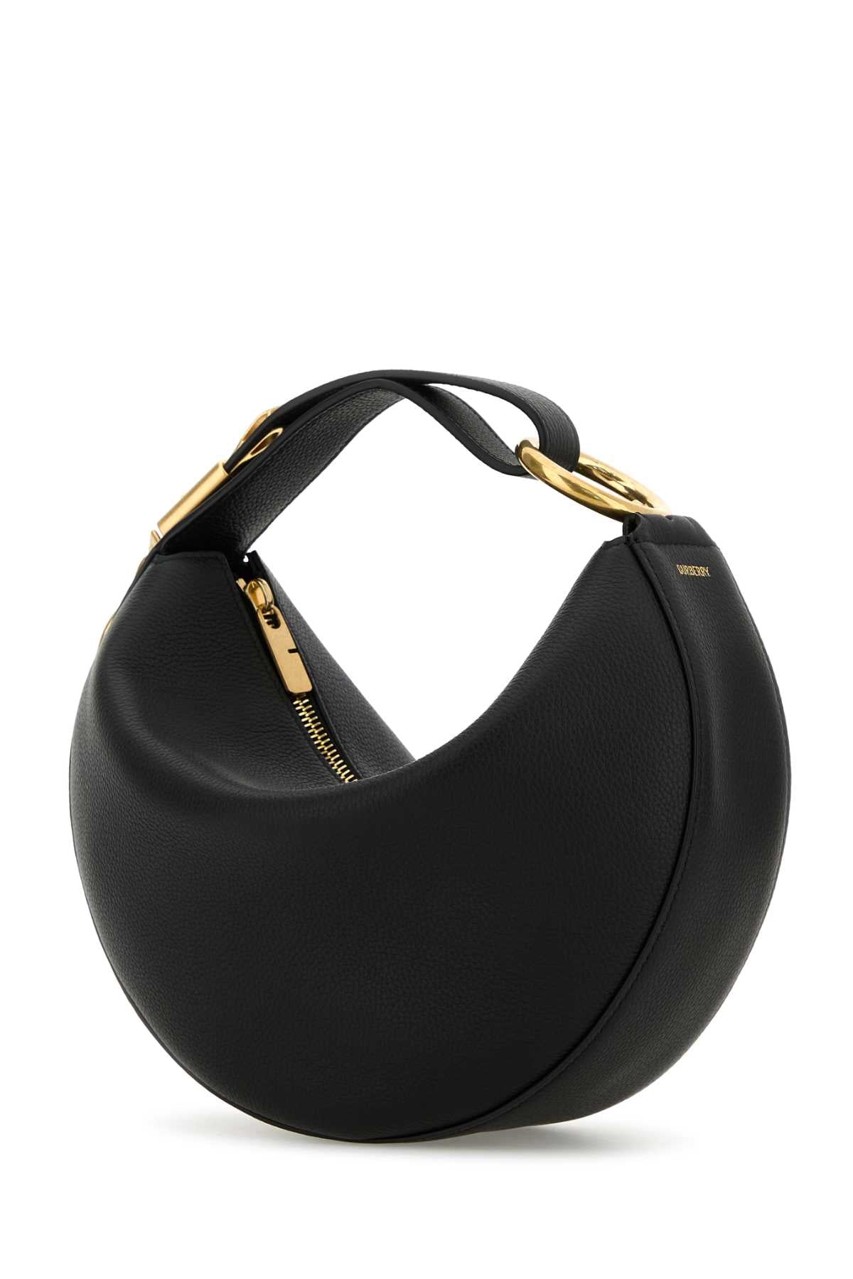 BURBERRY Mini Knight Arc Leather Shoulder Handbag