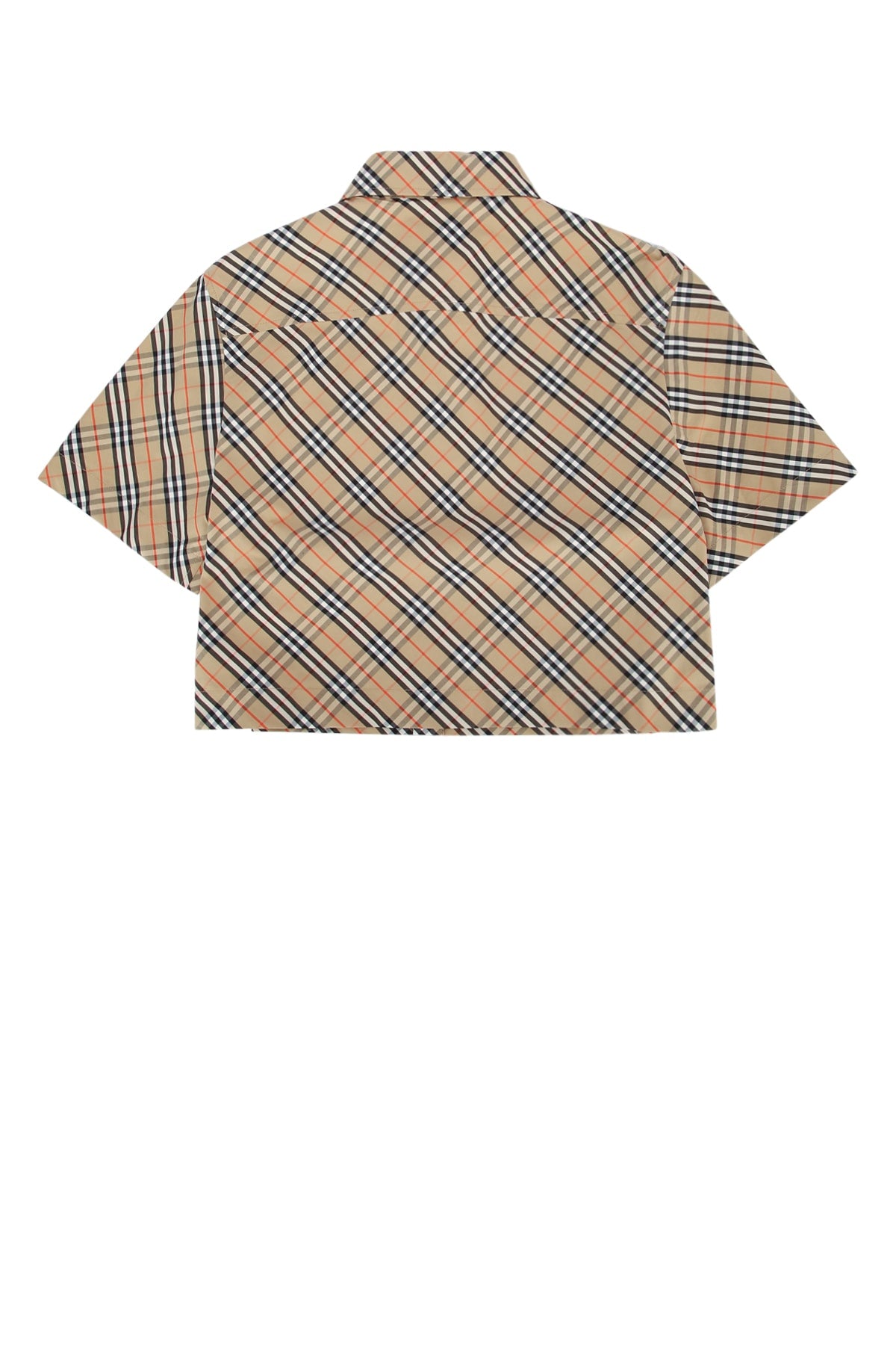 BURBERRY Women's Mini Checkered Cotton Top