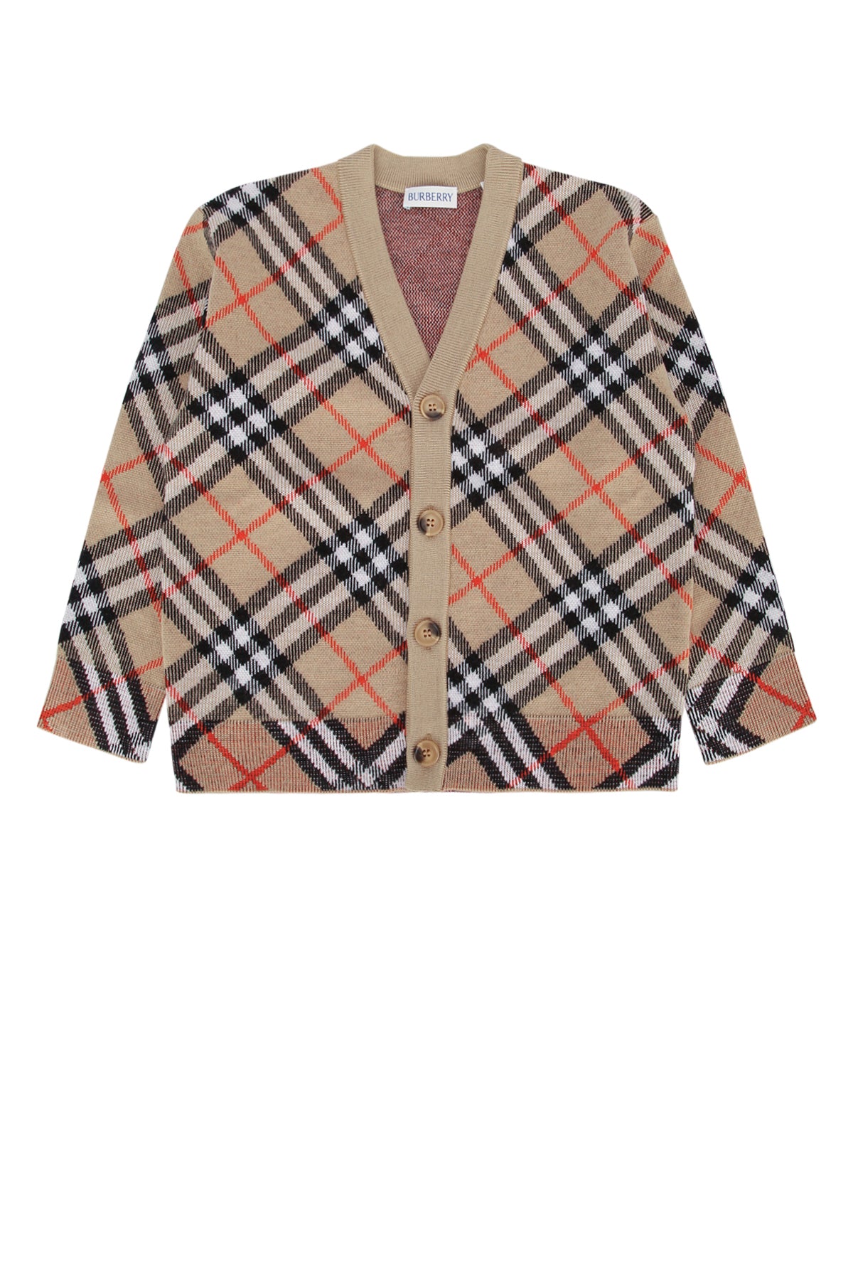 BURBERRY JR Mini Graham Check Knitwear for Kids