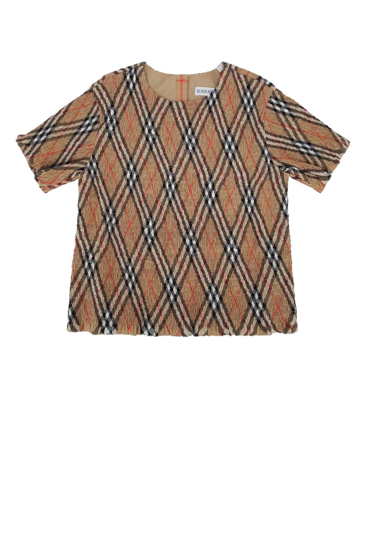 BURBERRY JR Mini Checkered Top for Kids
