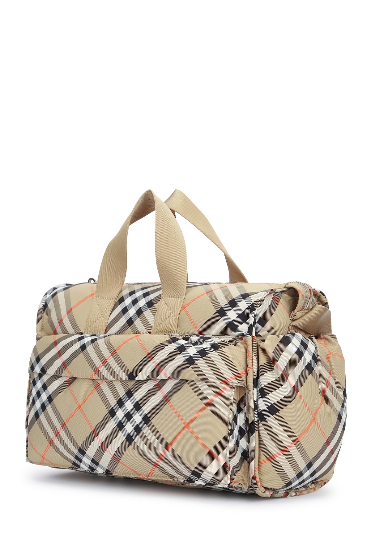 BURBERRY JR Mini Checked Toddler Bowling Handbag