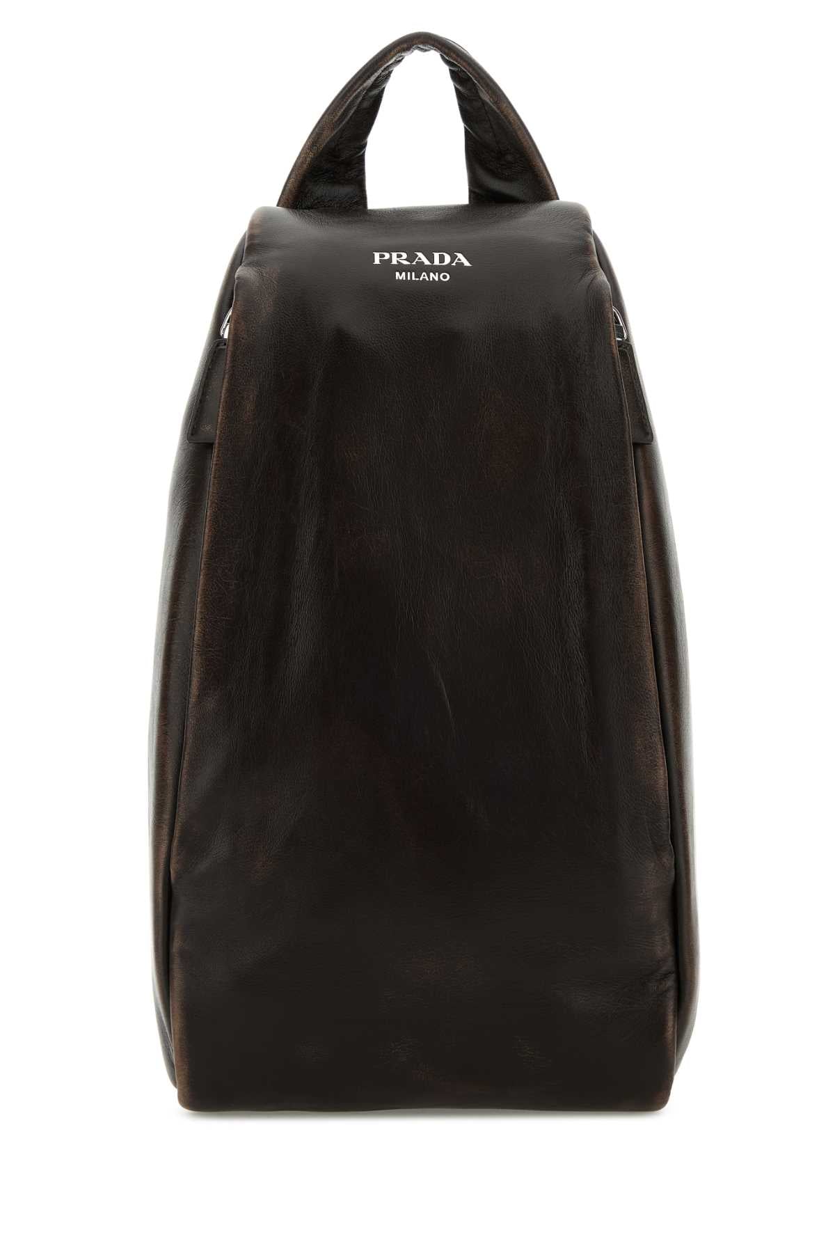 PRADA Nappa Leather Mini Backpack (18x35x10 cm)