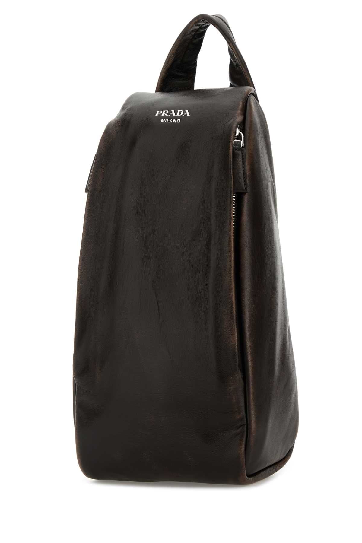 PRADA Nappa Leather Mini Backpack (18x35x10 cm)