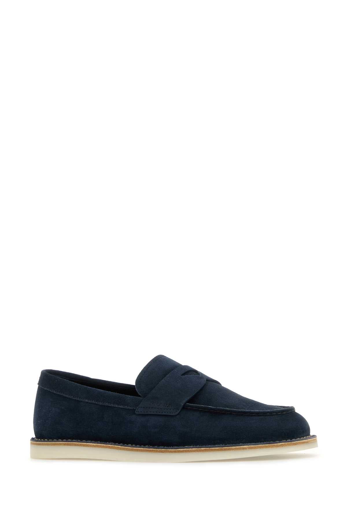 PRADA Elegant Suede Loafers for the Modern Man