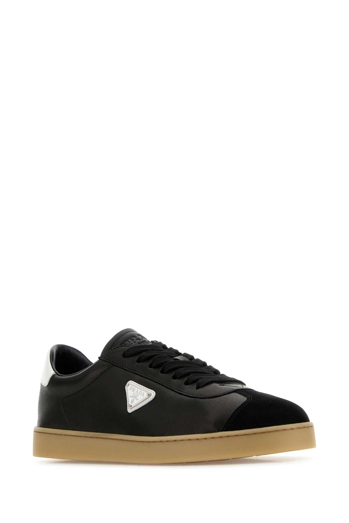 PRADA Elegant Nappa Leather Sneakers for Men - 25W