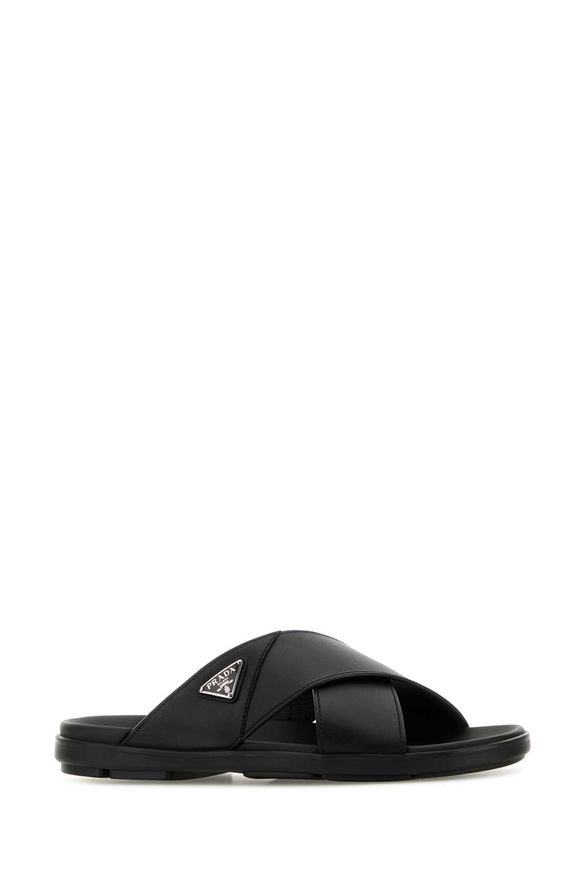 PRADA Premium Leather Slippers for Men