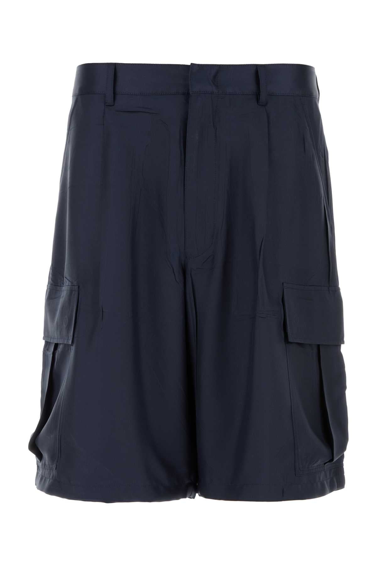 PRADA Silk Bermuda Shorts
