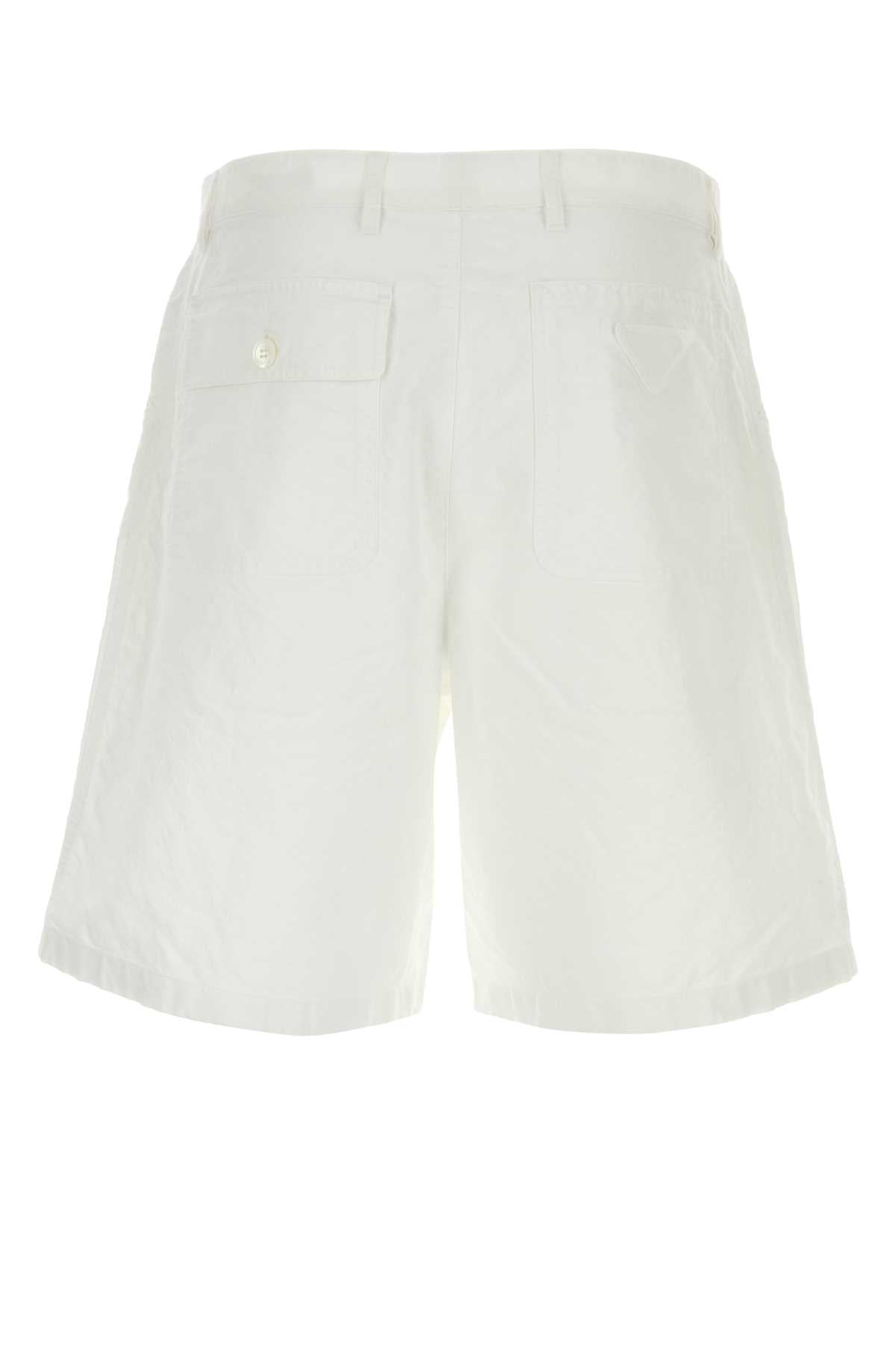 PRADA Bermuda Mini Oxford Shorts for Men