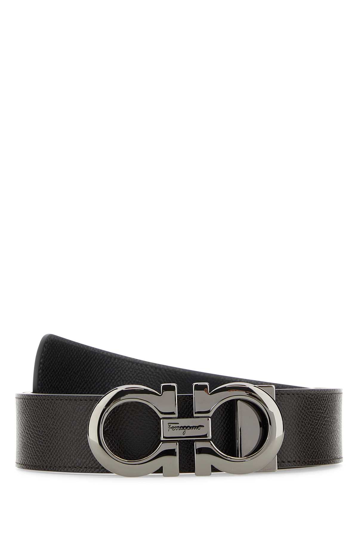 Ferragamo Reversible Leather Belt - 4 cm Height