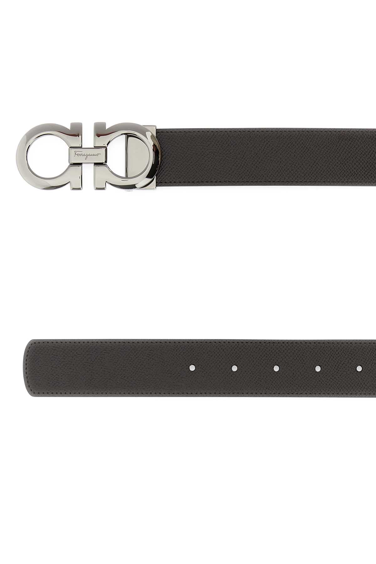 Ferragamo Reversible Leather Belt - 4 cm Height