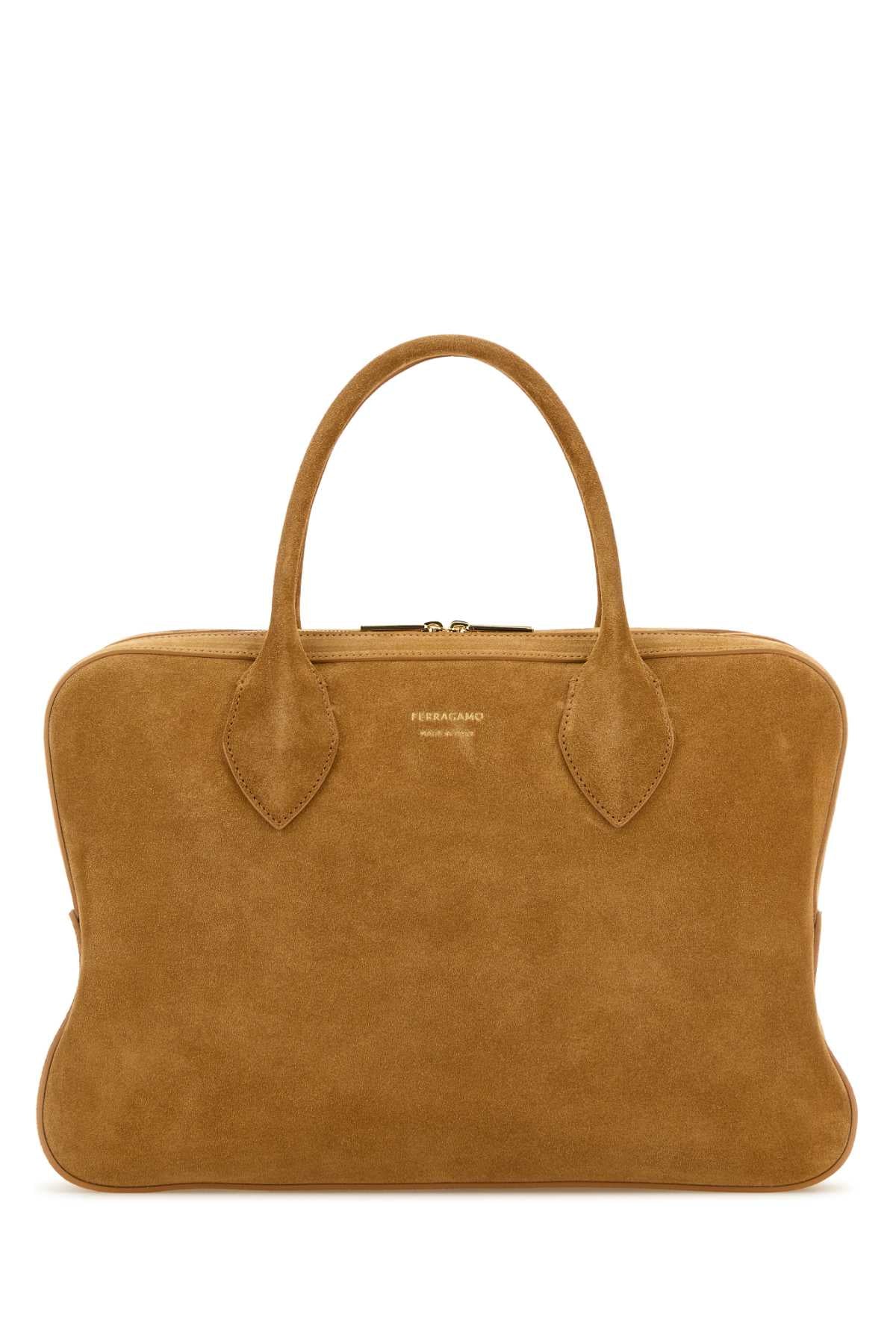 Ferragamo Medium Suede Handbag