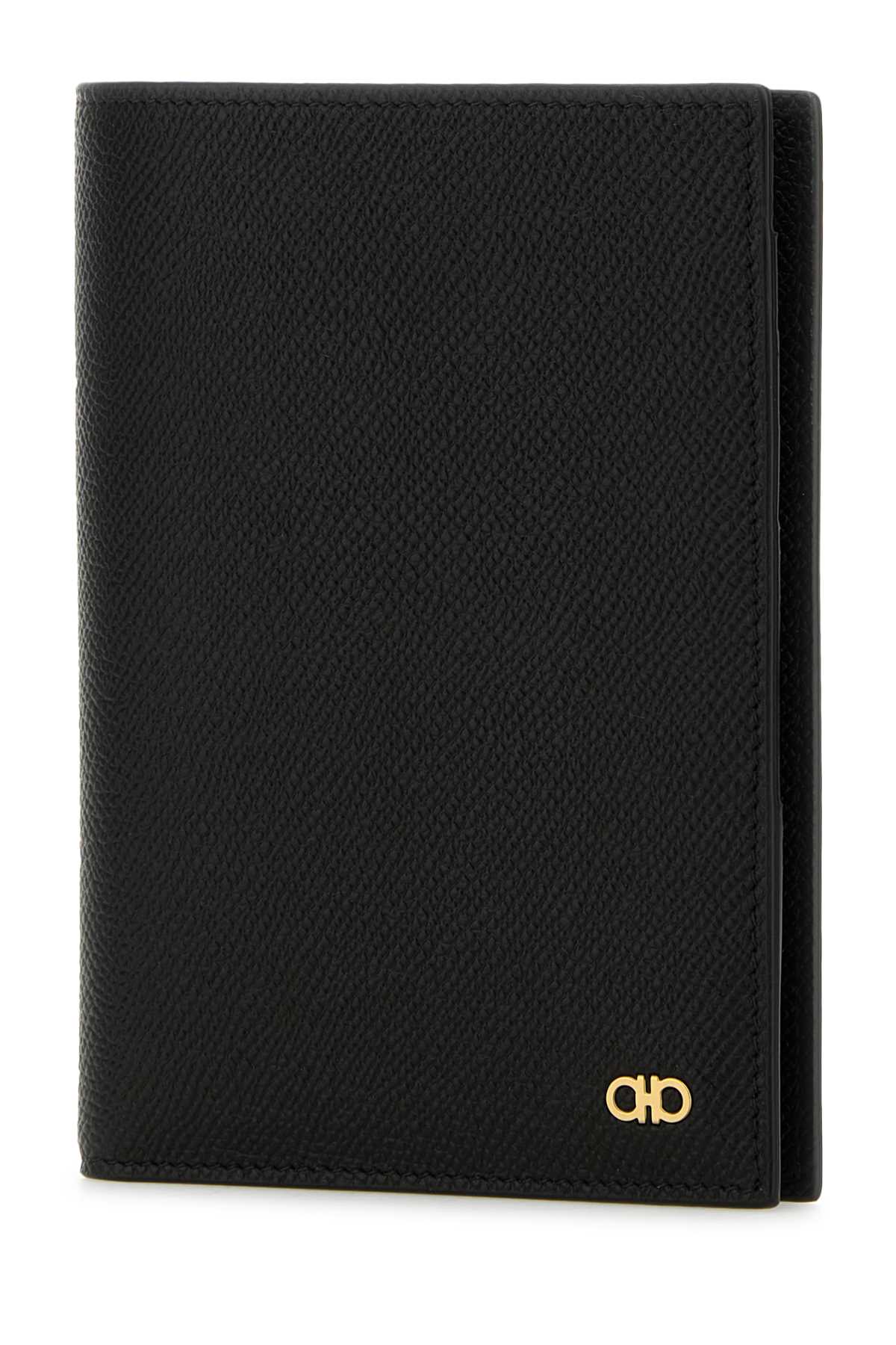 Ferragamo Luxury Leather Passport Holder - 11 cm x 14 cm x 2 cm