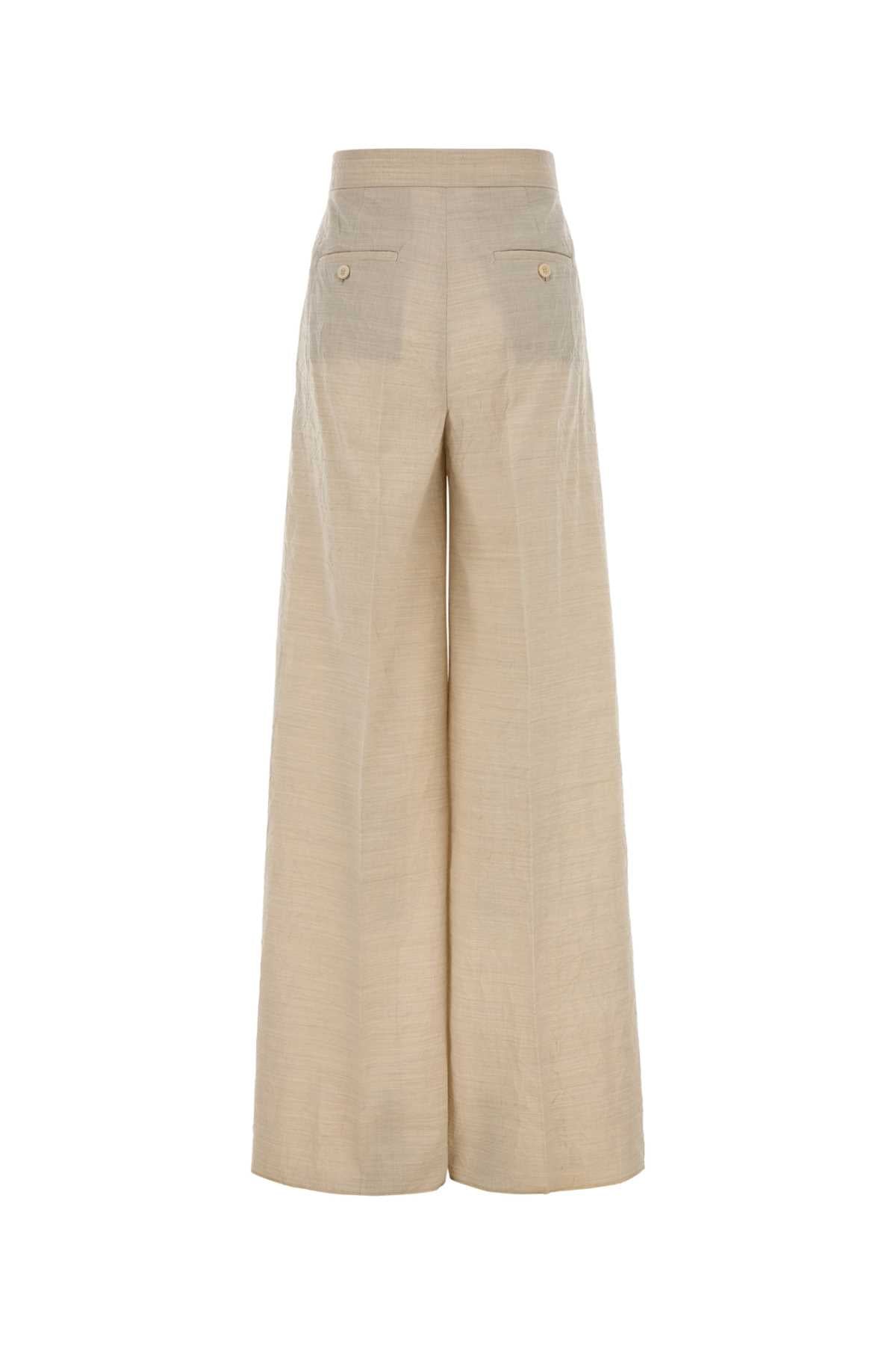 MAX MARA Wide-Leg Virgin Wool Pant