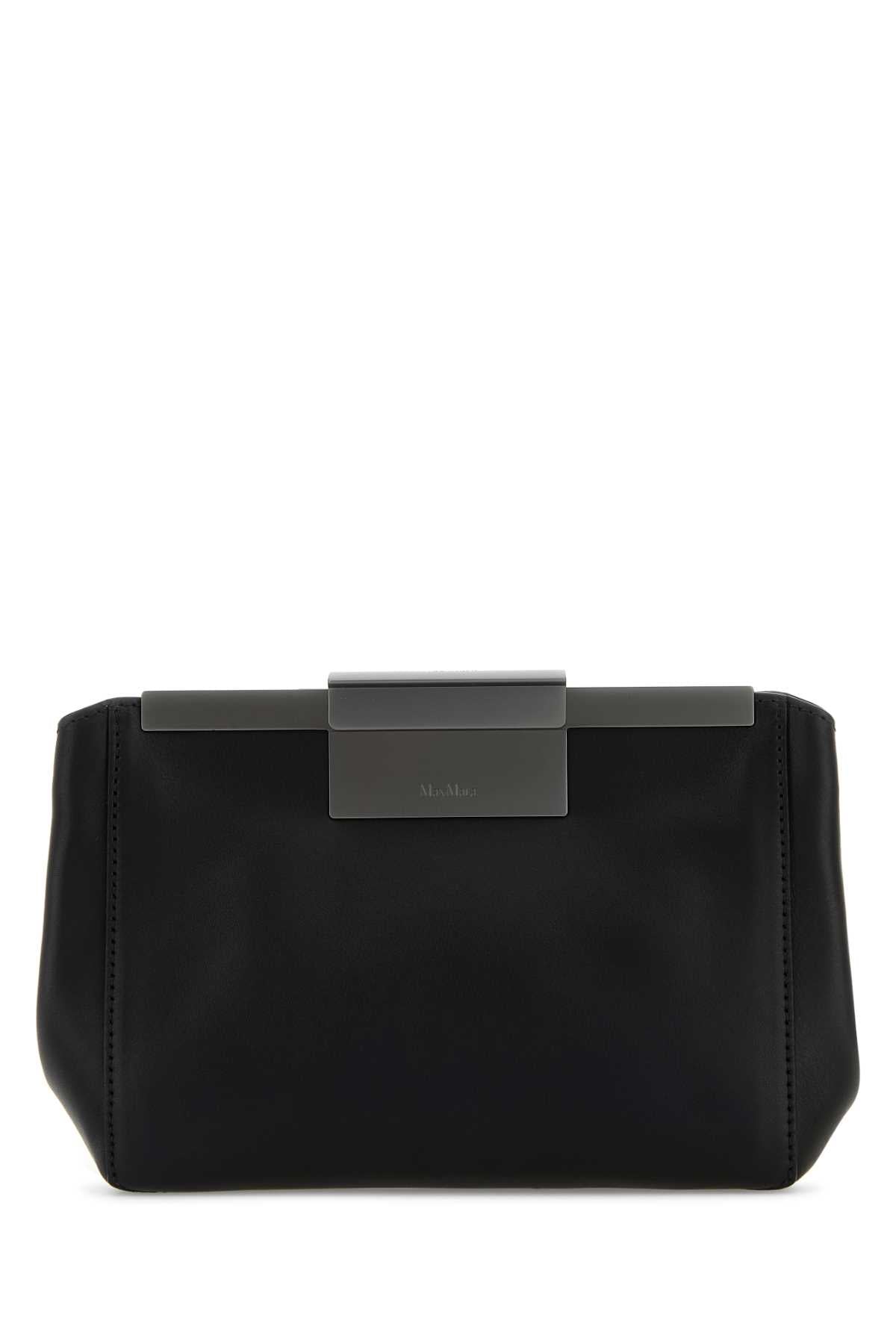 MAX MARA Elegant Mini Leather Belt Handbag - 22 cm x 16 cm x 5 cm