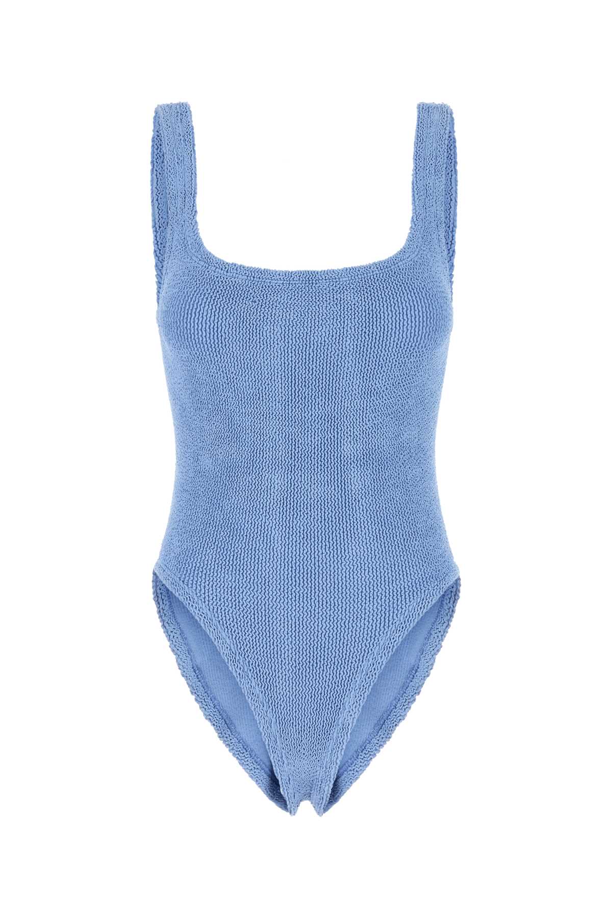 HUNZA G Square Neck Mini Stretch Nylon Swimsuit