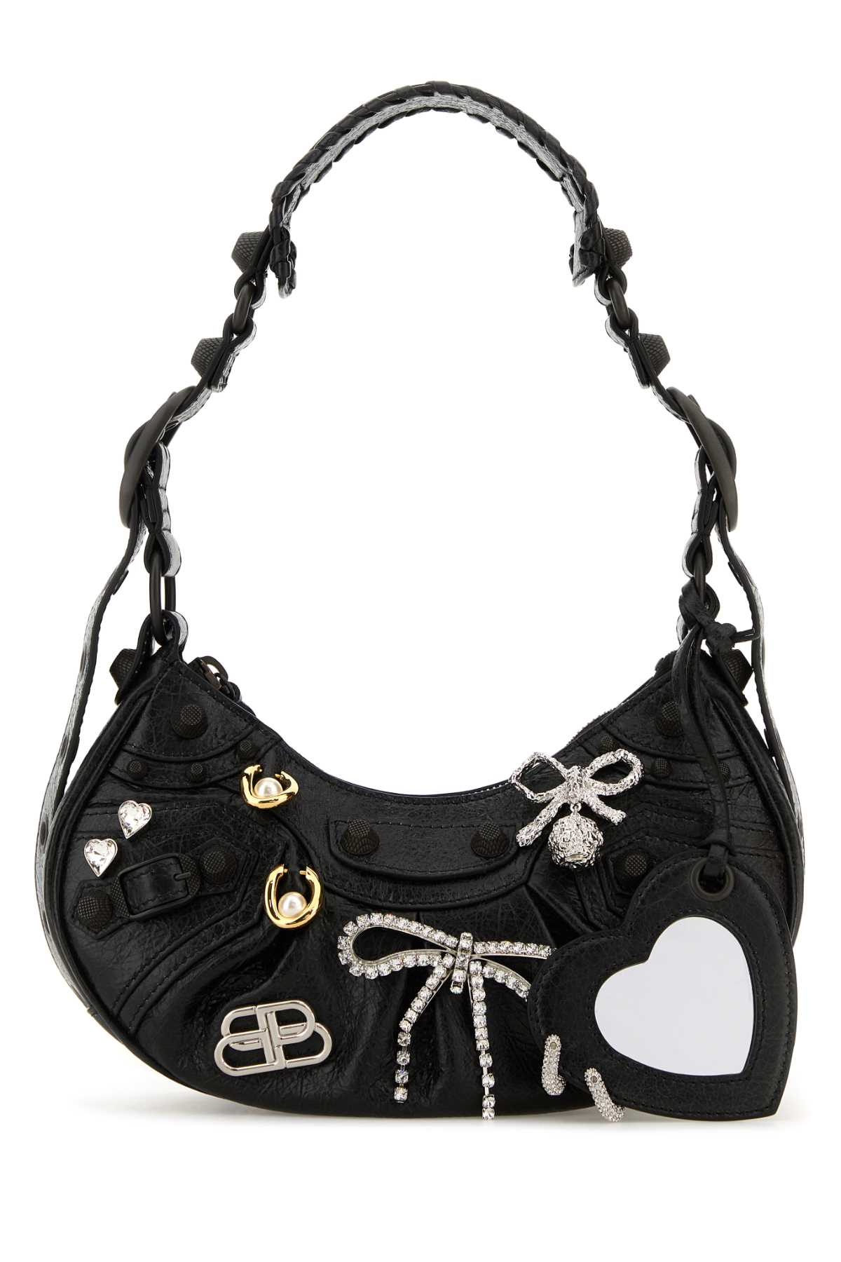 BALENCIAGA Mini Leather Le Cagole XS Shoulder Handbag