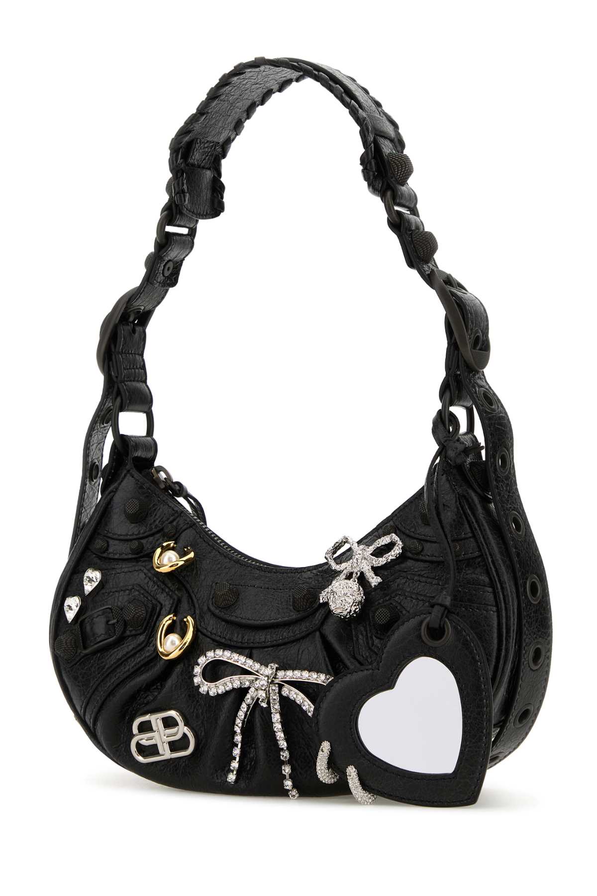 BALENCIAGA Mini Leather Le Cagole XS Shoulder Handbag