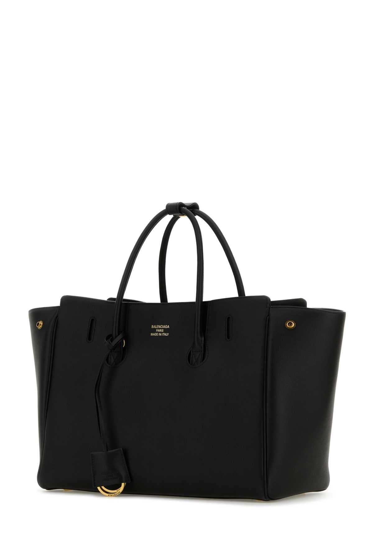 BALENCIAGA Mini Leather Carry All Hempton Handbag