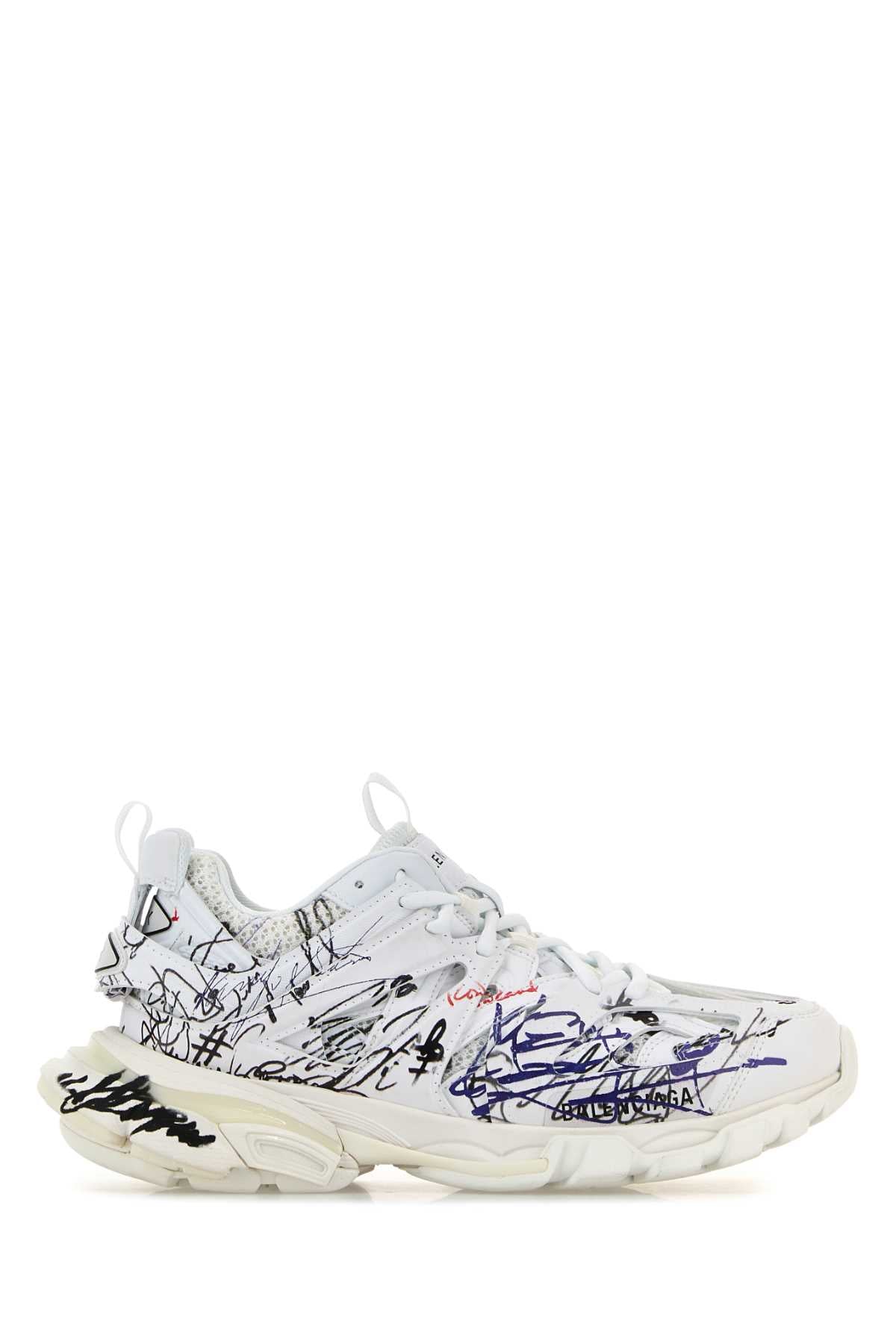 BALENCIAGA Elegant Mesh and Rubber Track Sneakers for Women