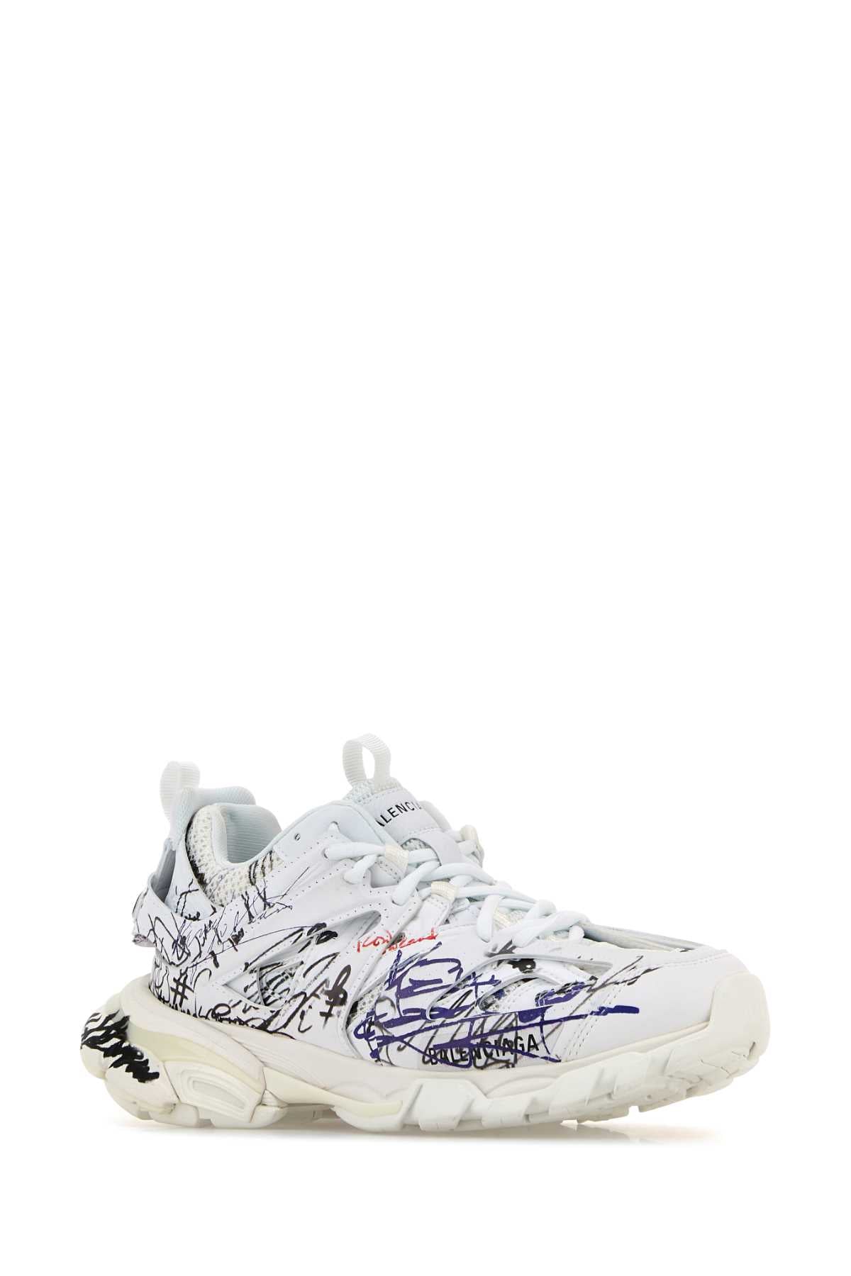BALENCIAGA Elegant Mesh and Rubber Track Sneakers for Women