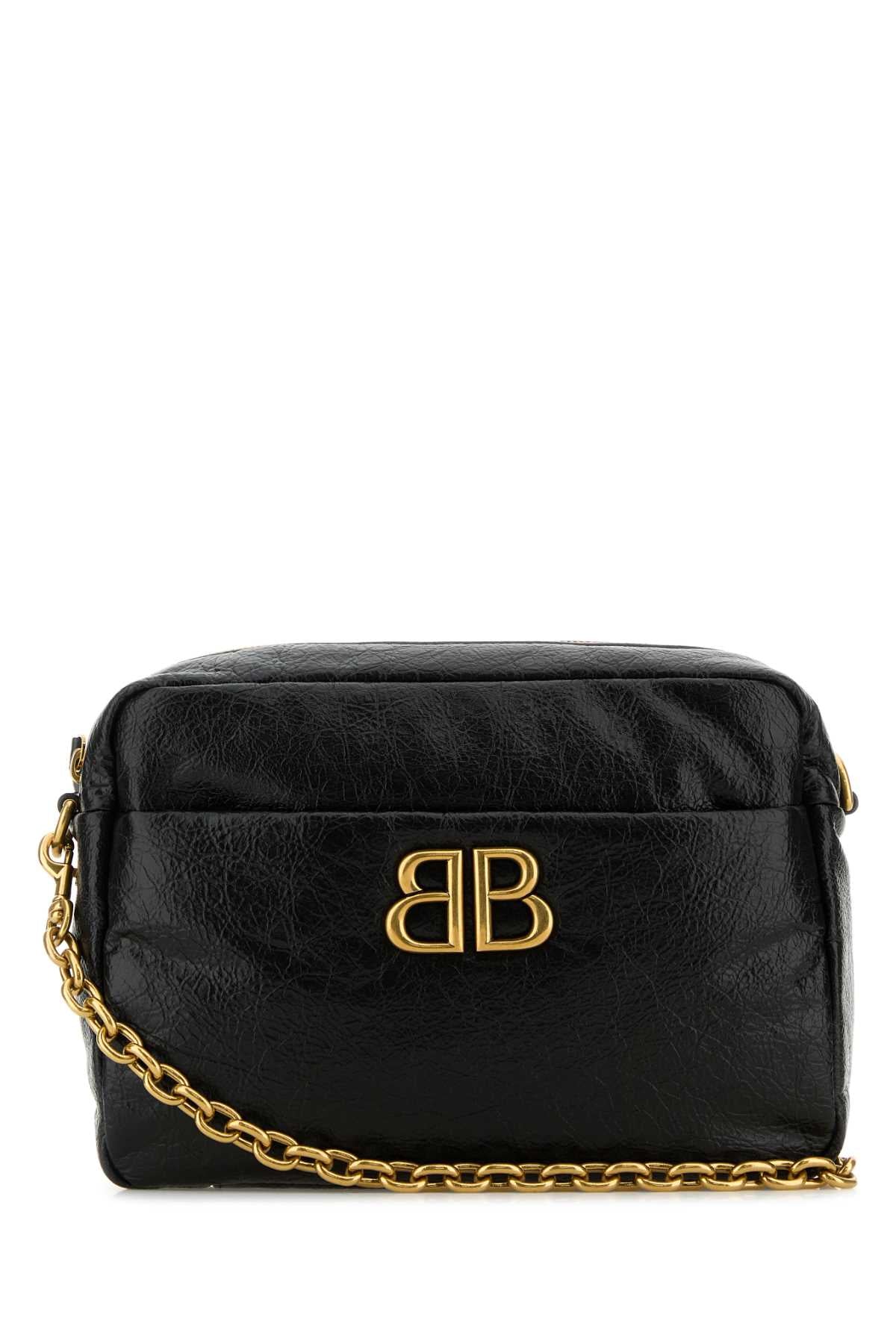 BALENCIAGA Mini Leather Small Monaco Crossbody Handbag