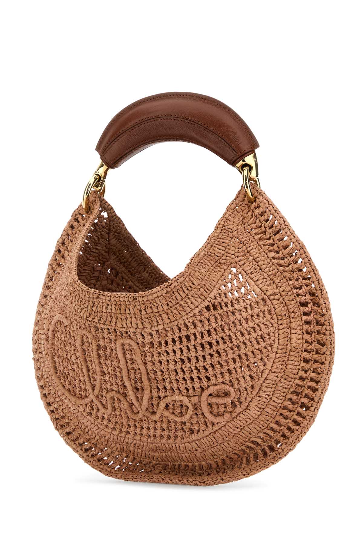 CHLOE Antiqued Raffia Mini Banana Handbag - 36cm x 21.5cm