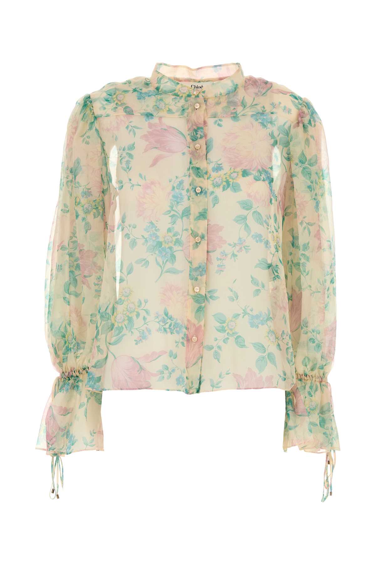 CHLOE Floral Printed Muslin Blouse